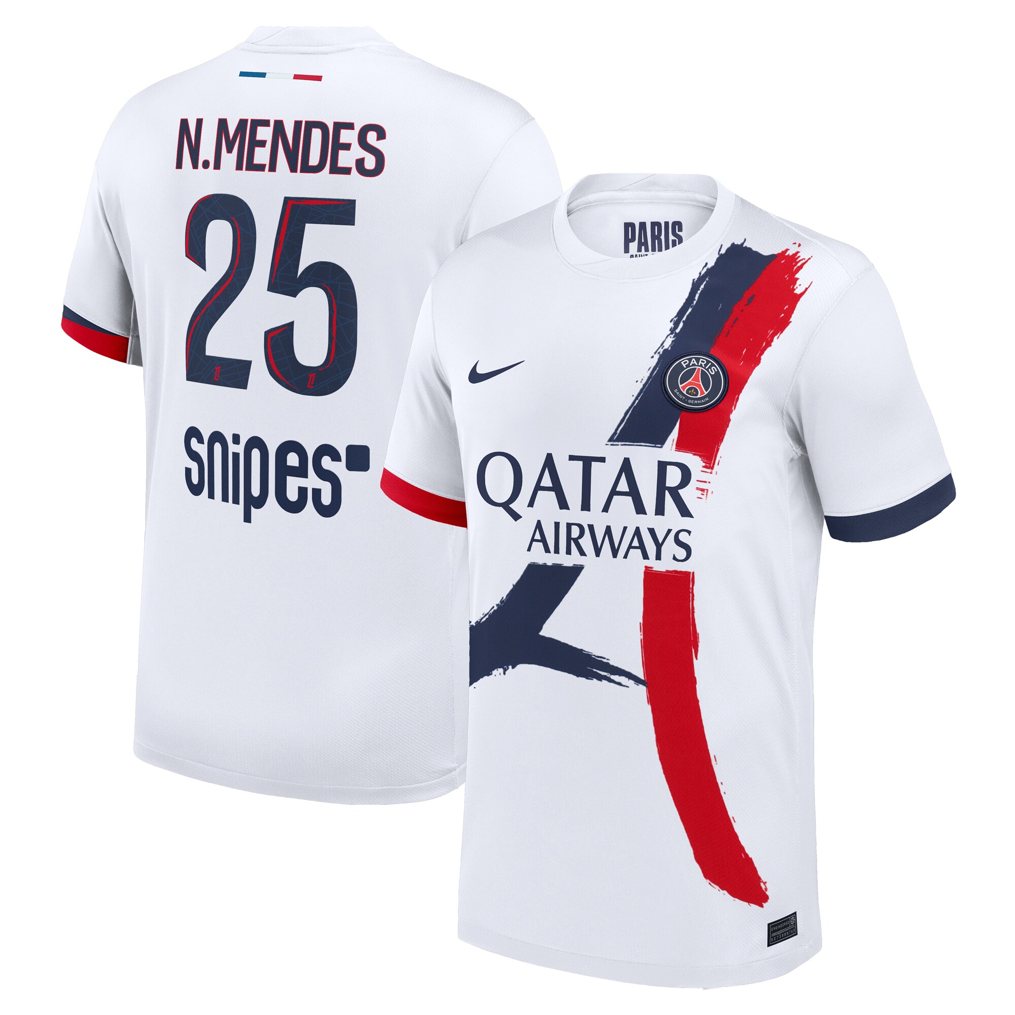 psg nike away stadium shirt 2024-2025 with n.mendes 25 printing Kits Collection | Shop PSG Gear