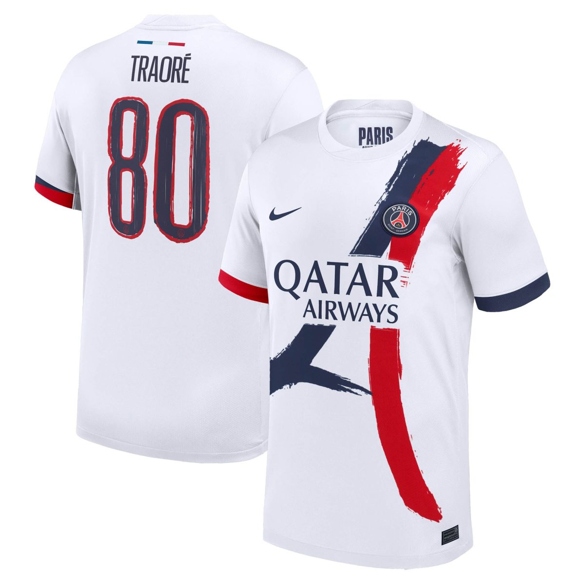 psg nike away stadium shirt 2024-2025 with traore 80 printing Kits Collection | Shop PSG Gear