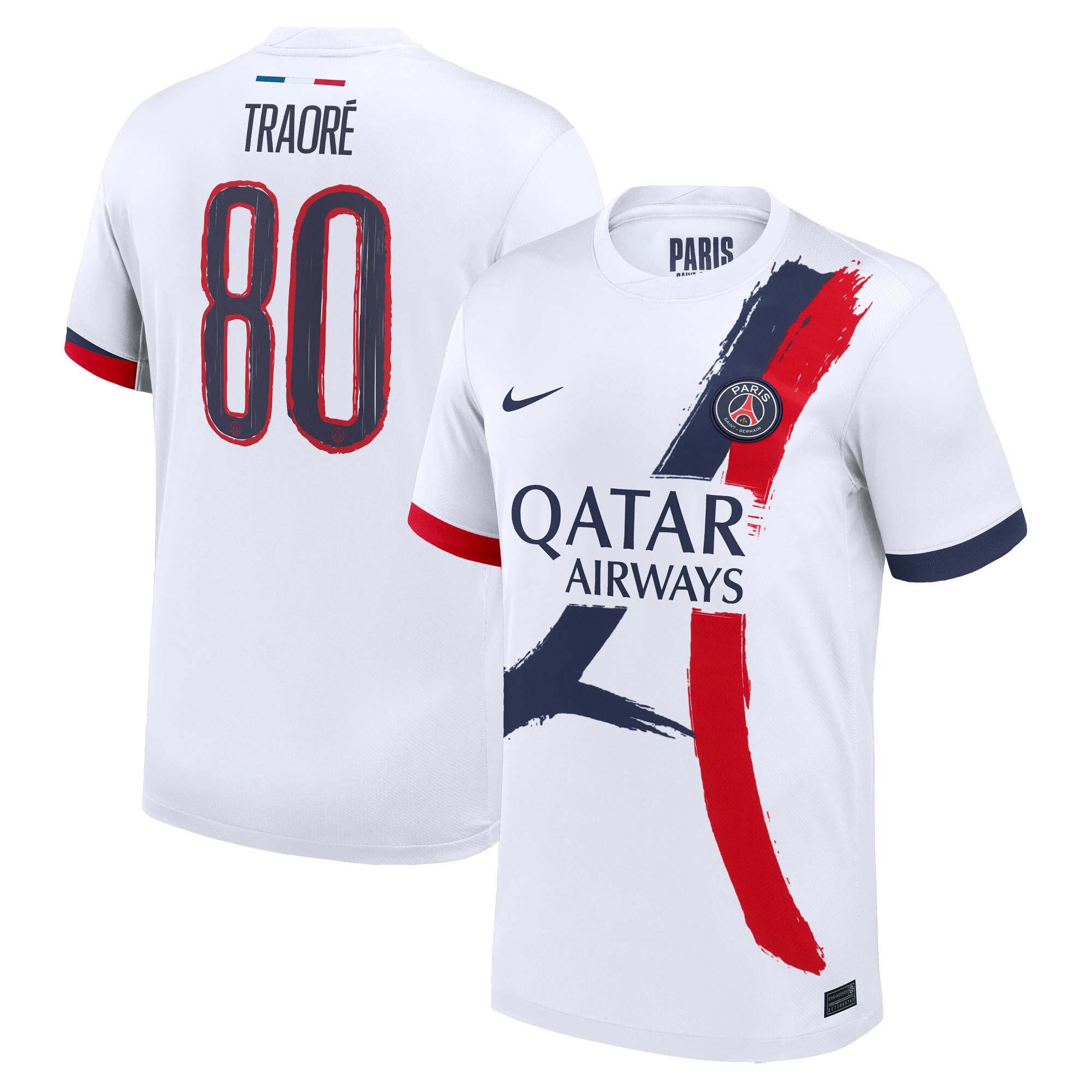 psg nike away stadium shirt 2024-2025 with traore 80 printing Kits Collection | Shop PSG Gear