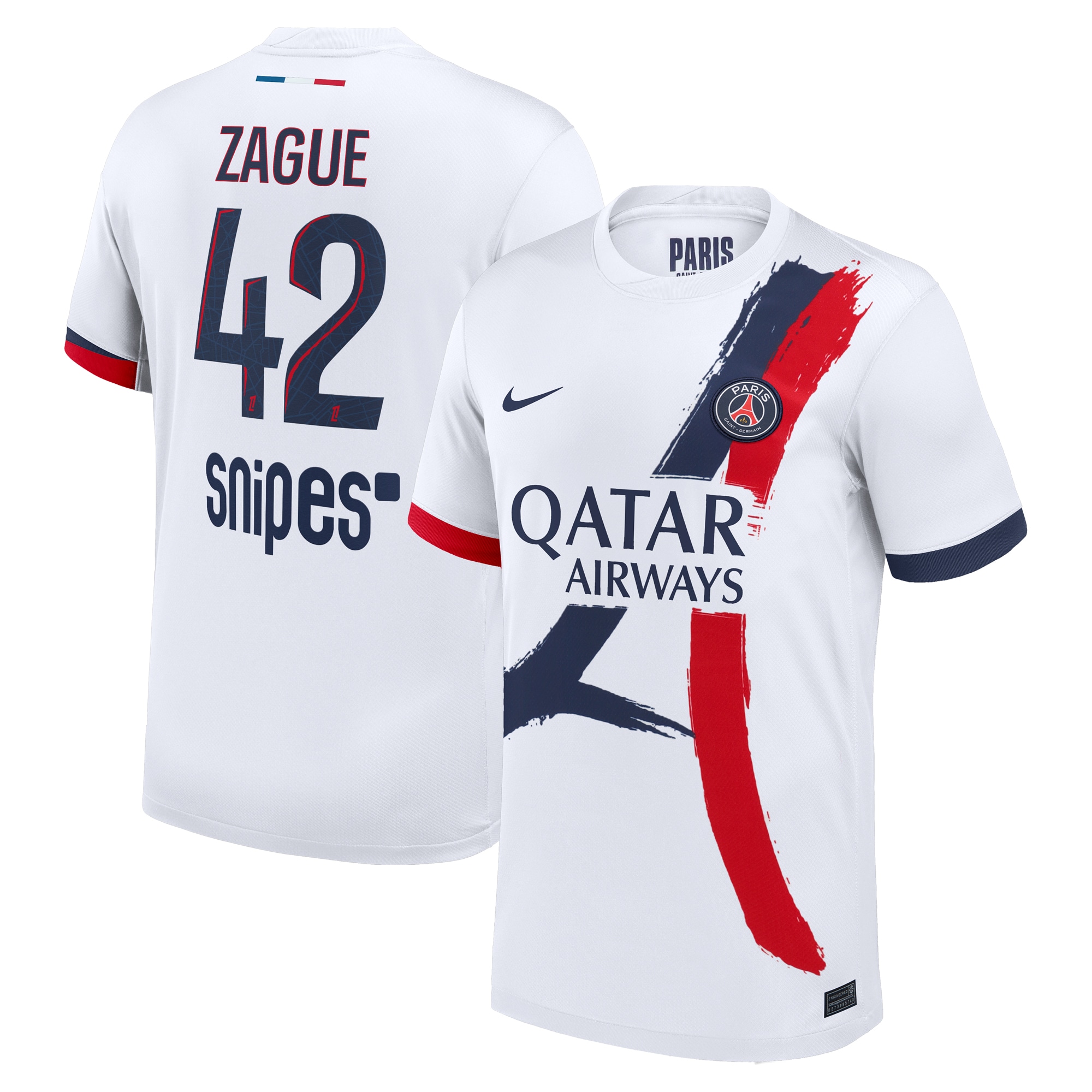 psg nike away stadium shirt 2024-2025 with zague 42 printing Kits Collection | Shop PSG Gear