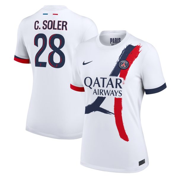 psg nike away stadium shirt 2024-2025 – womens with c. soler 28 printing Kits Collection | Shop PSG Gear