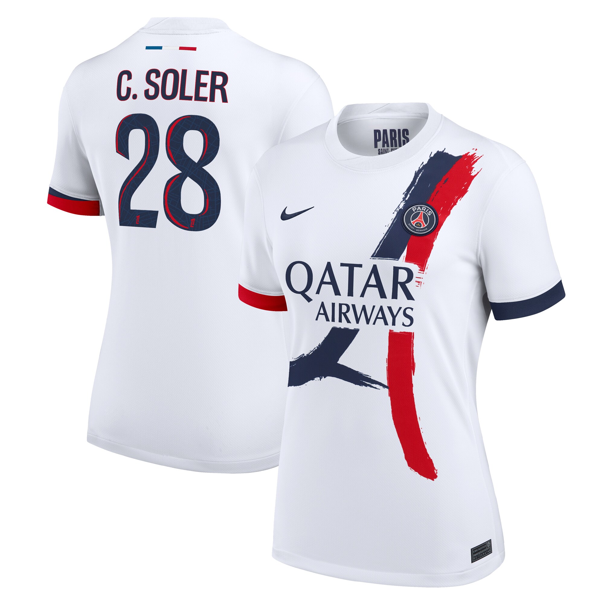 psg nike away stadium shirt 2024-2025 – womens with c. soler 28 printing Kits Collection | Shop PSG Gear