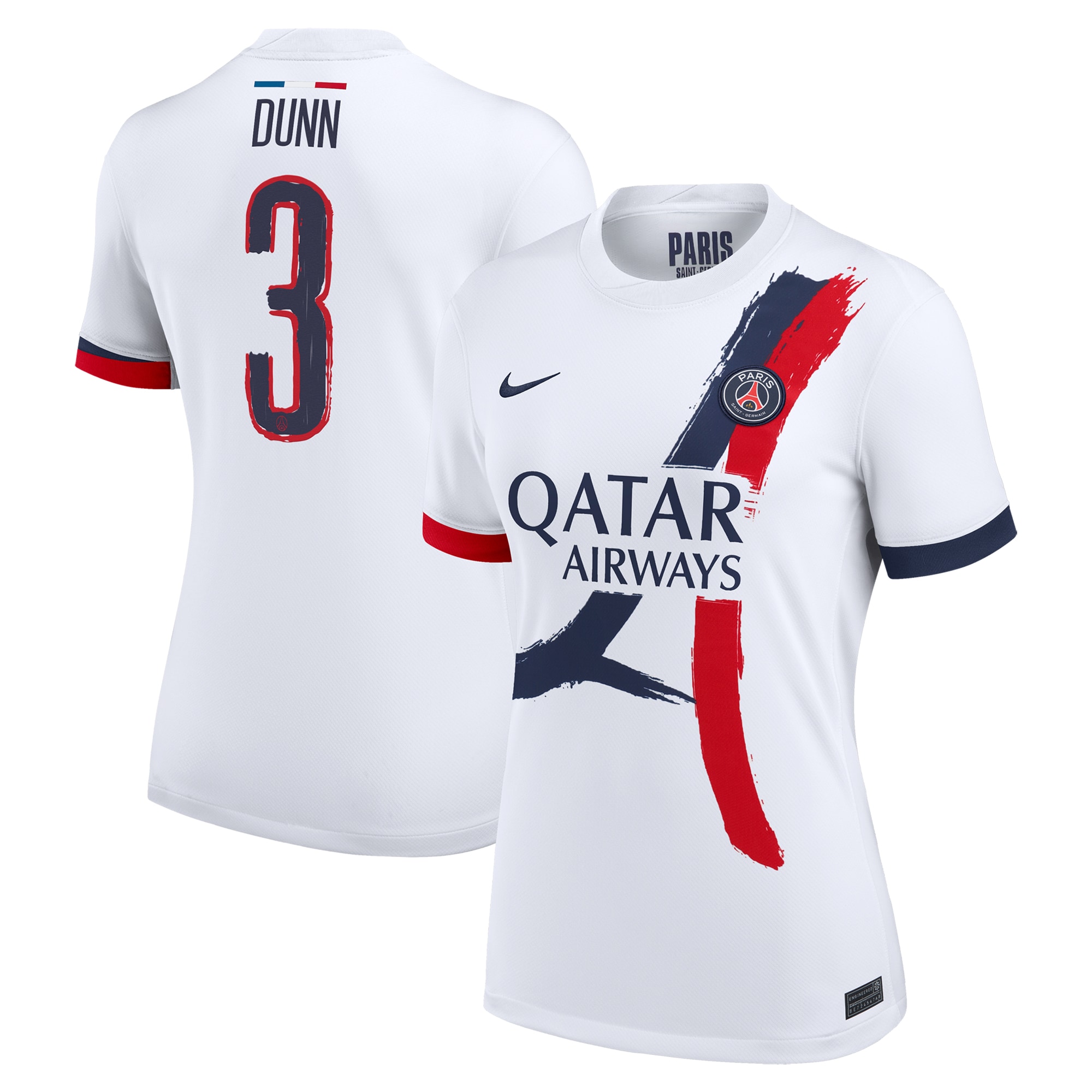 psg nike away stadium shirt 2024-2025 – womens with dunn 3 printing Kits Collection | Shop PSG Gear