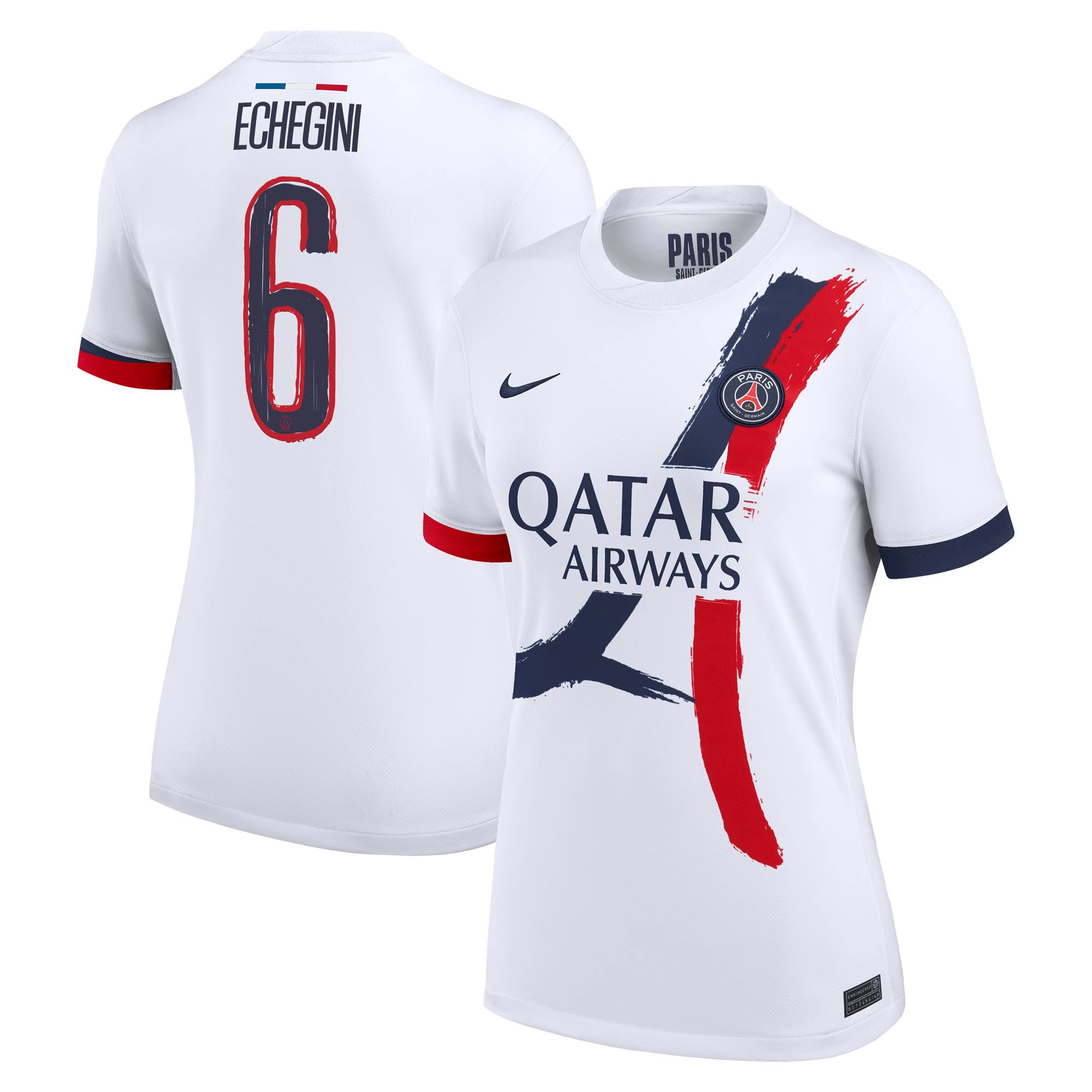 psg nike away stadium shirt 2024-2025 – womens with echegini 6 printing Kits Collection | Shop PSG Gear