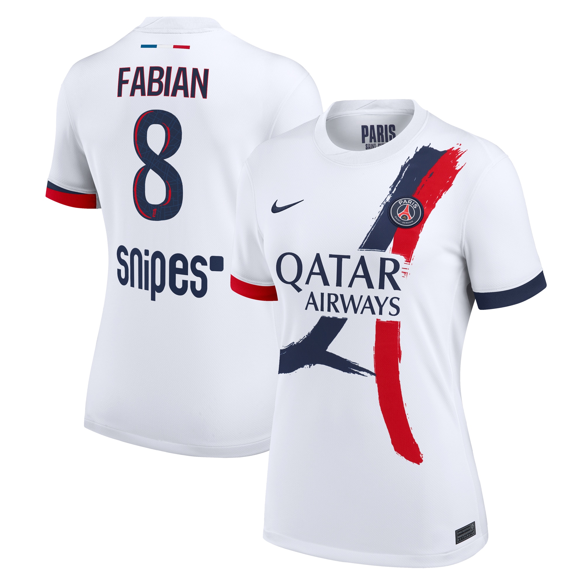 psg nike away stadium shirt 2024-2025 – womens with fabian 8 printing Kits Collection | Shop PSG Gear