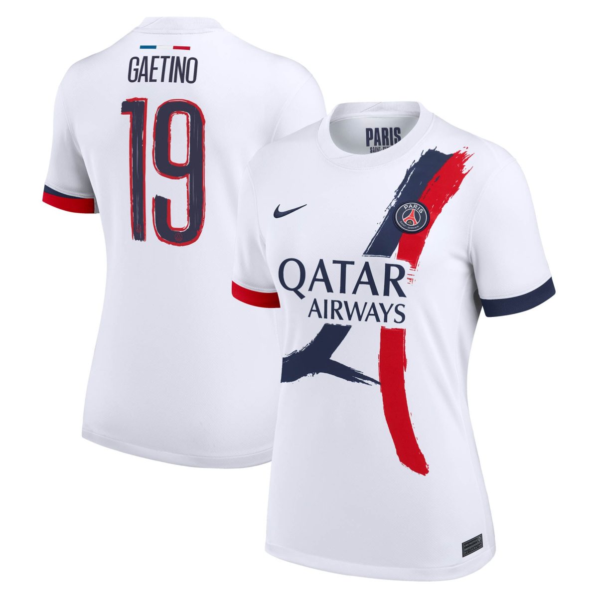 psg nike away stadium shirt 2024-2025 – womens with gaetino 19 printing Kits Collection | Shop PSG Gear