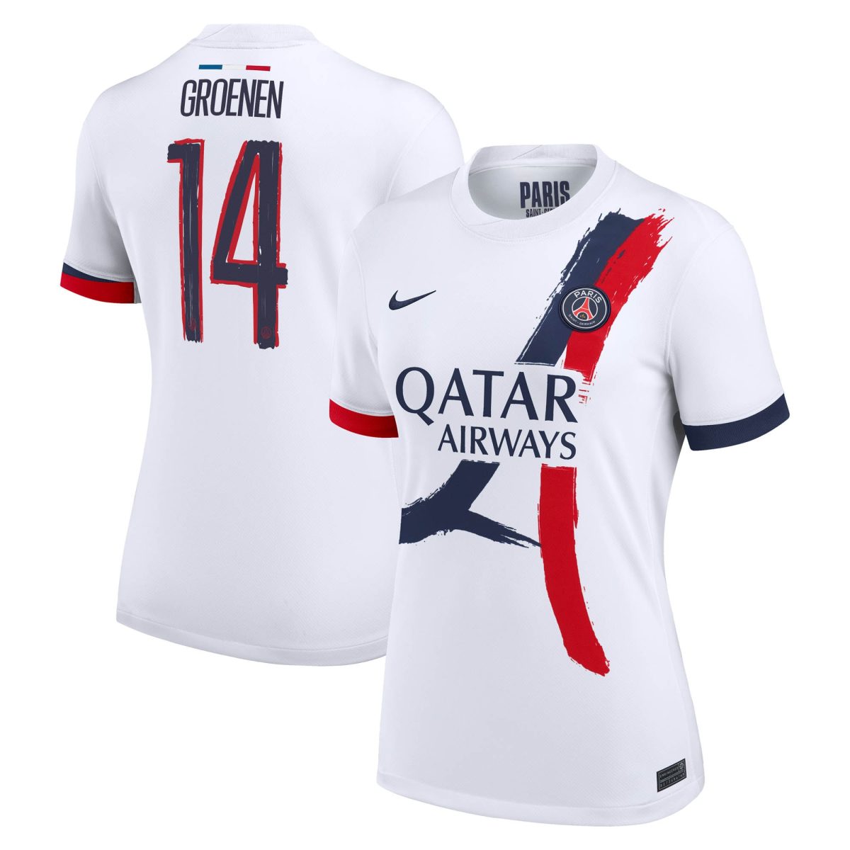psg nike away stadium shirt 2024-2025 – womens with groenen 14 printing Kits Collection | Shop PSG Gear