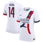 psg nike away stadium shirt 2024-2025 – womens with groenen 14 printing Kits Collection | Shop PSG Gear