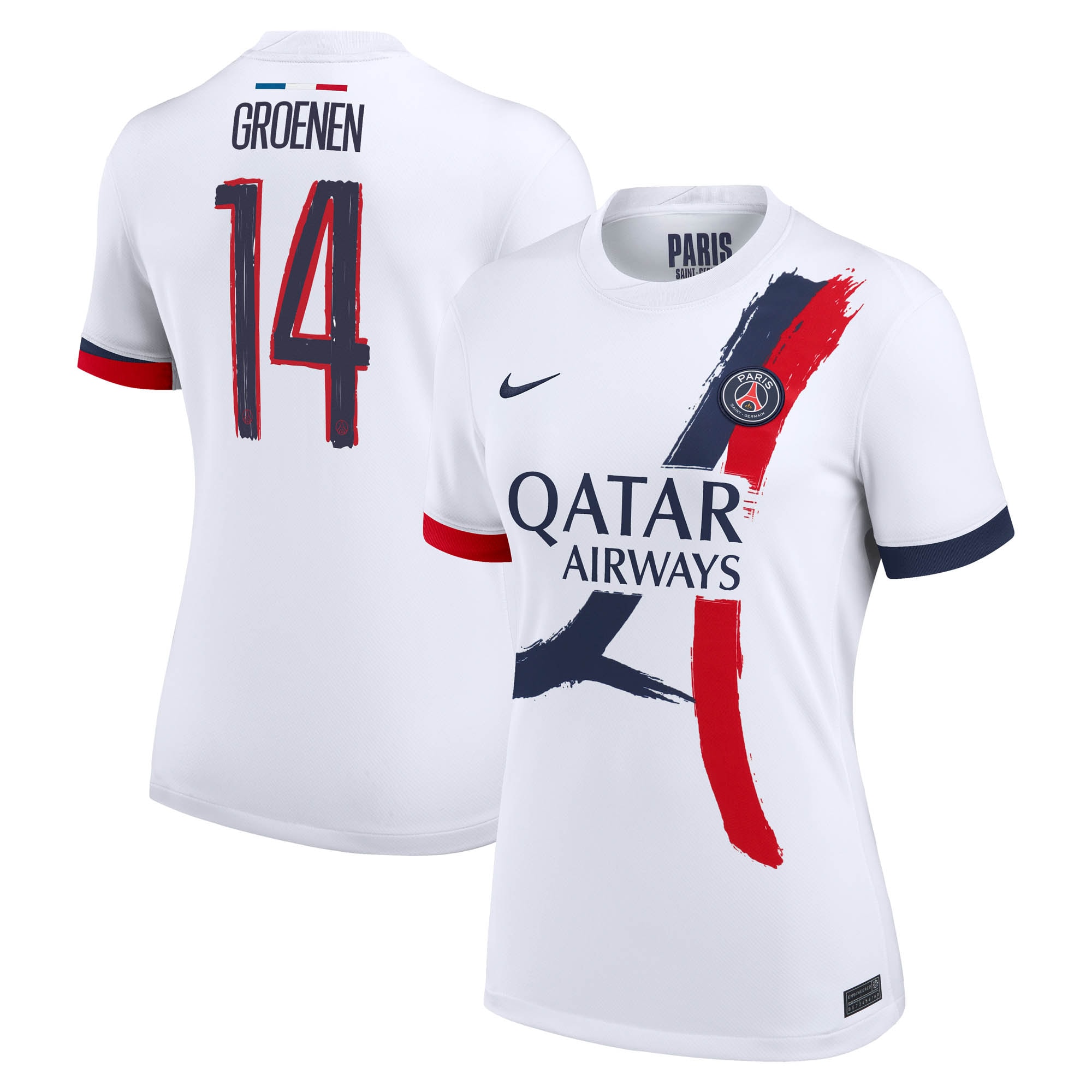 psg nike away stadium shirt 2024-2025 – womens with groenen 14 printing Kits Collection | Shop PSG Gear