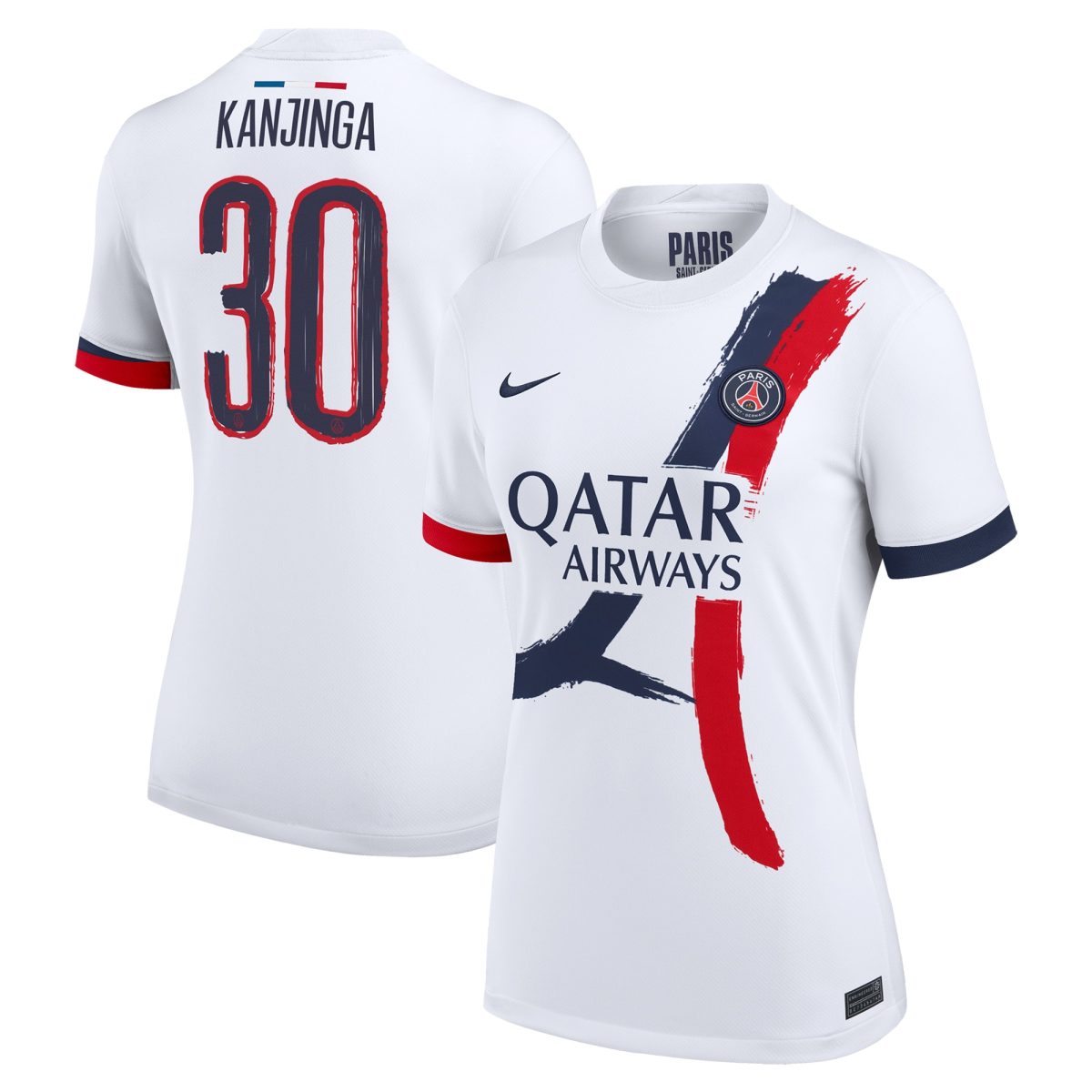 psg nike away stadium shirt 2024-2025 – womens with kanjinga 30 printing Kits Collection | Shop PSG Gear