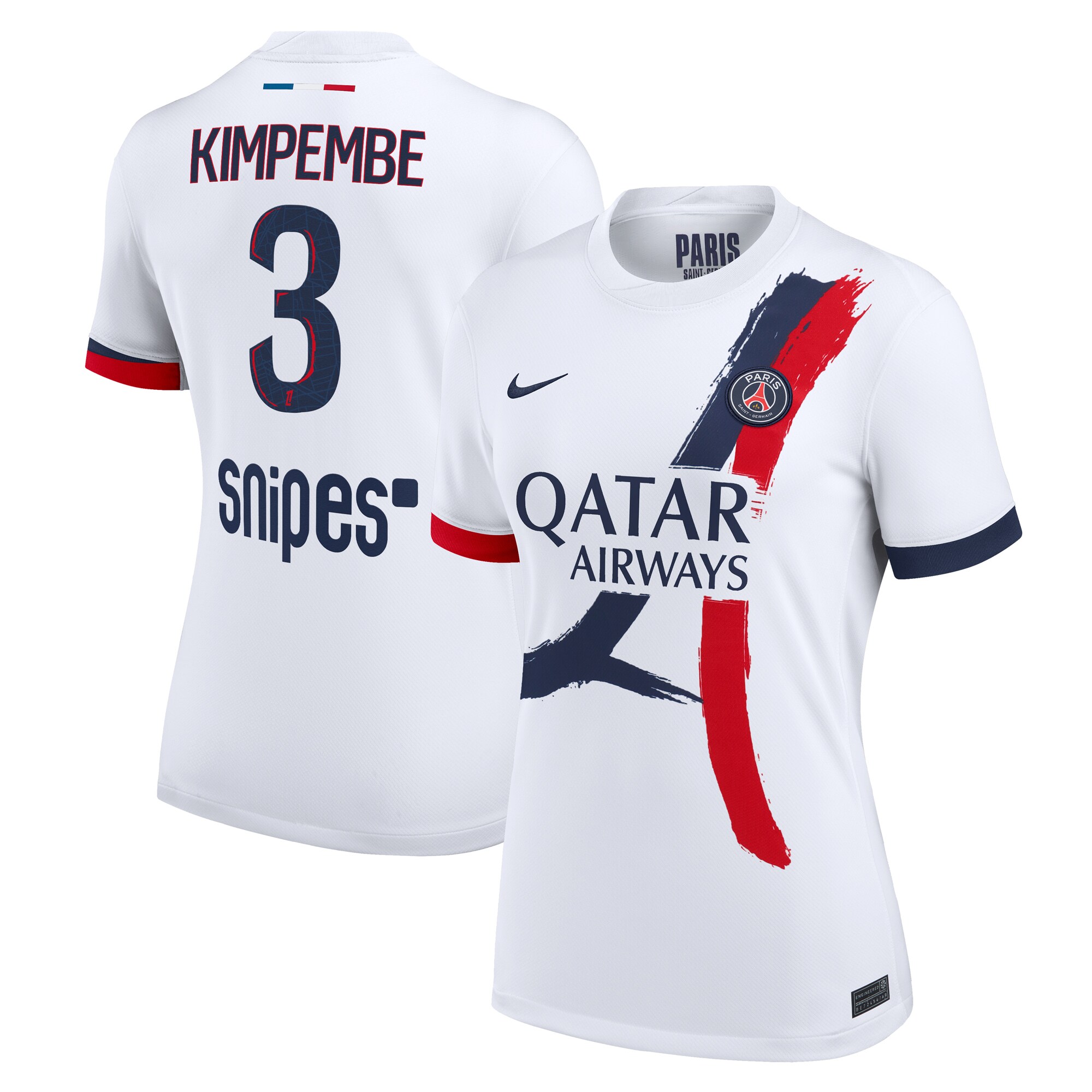 psg nike away stadium shirt 2024-2025 – womens with kimpembe 3 printing Kits Collection | Shop PSG Gear