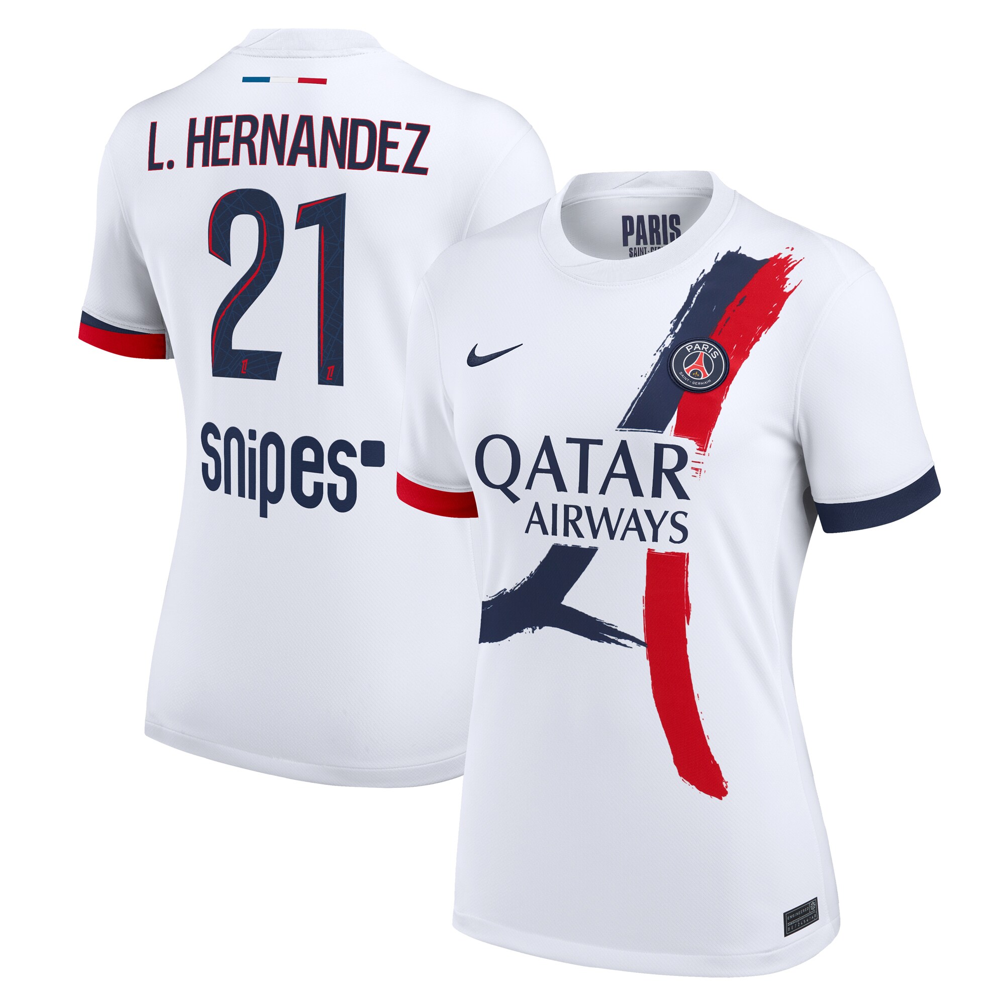 psg nike away stadium shirt 2024-2025 – womens with l.hernandez 21 printing Kits Collection | Shop PSG Gear