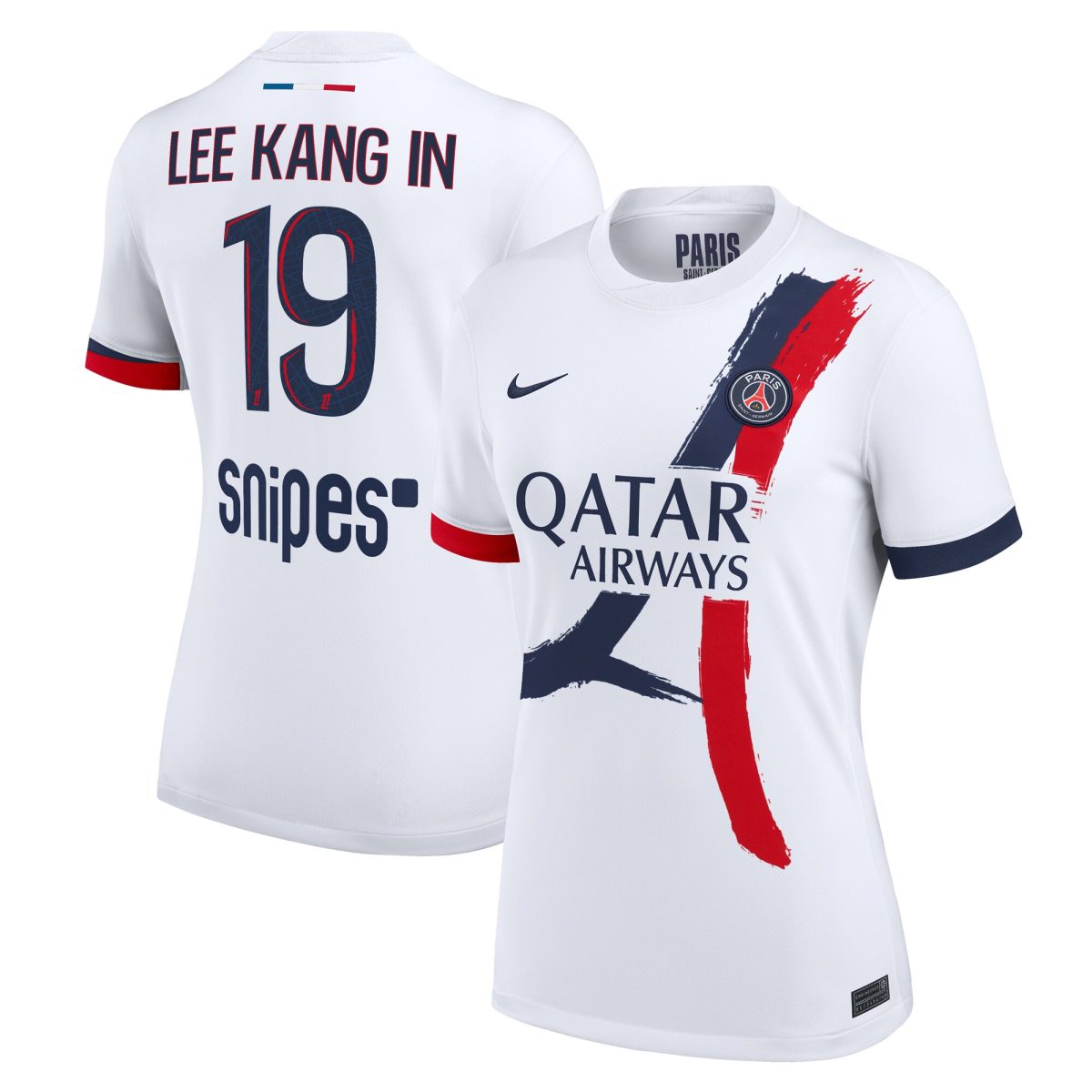 psg nike away stadium shirt 2024-2025 – womens with lee kang in 19 printing Kits Collection | Shop PSG Gear