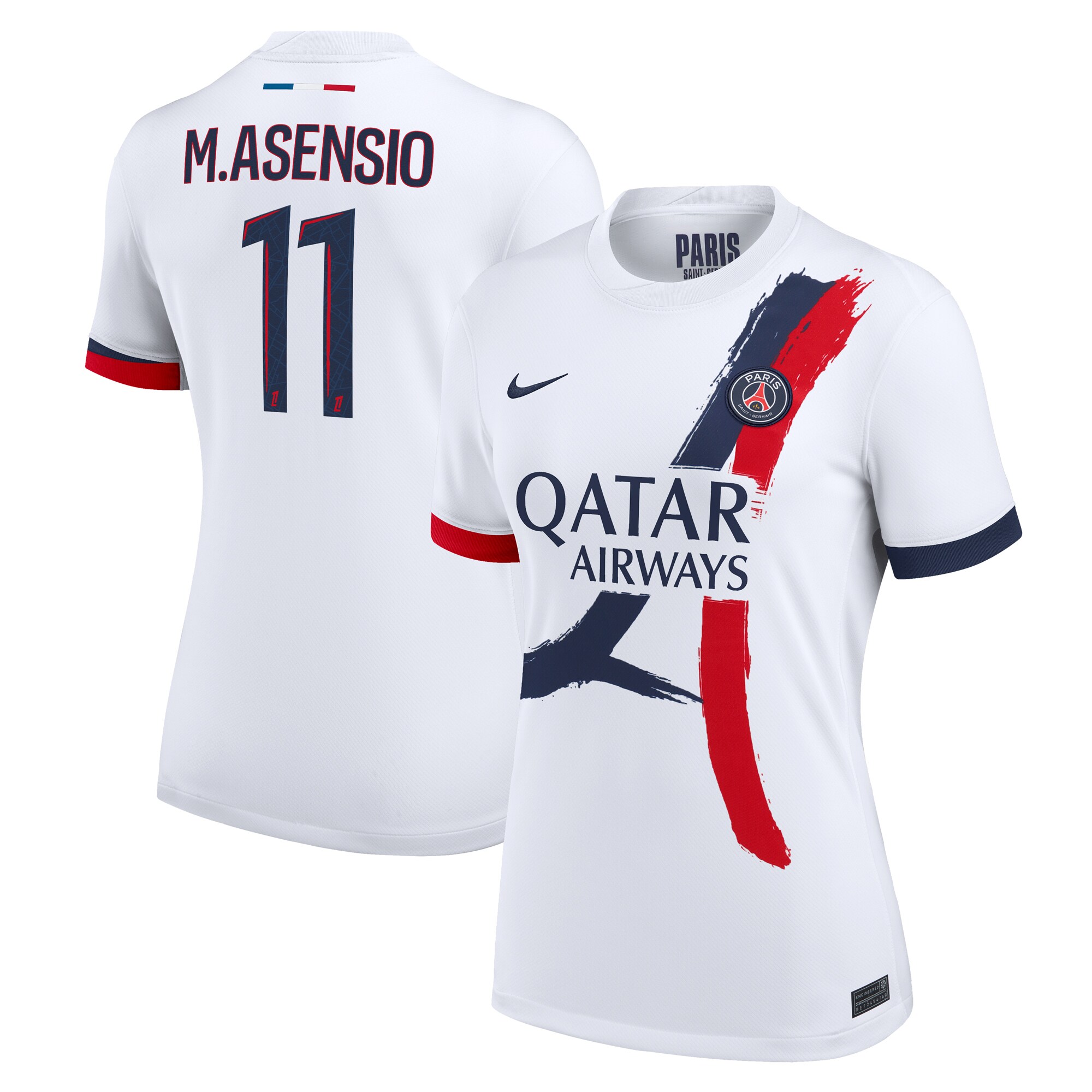 psg nike away stadium shirt 2024-2025 – womens with m.asensio 11 printing Kits Collection | Shop PSG Gear