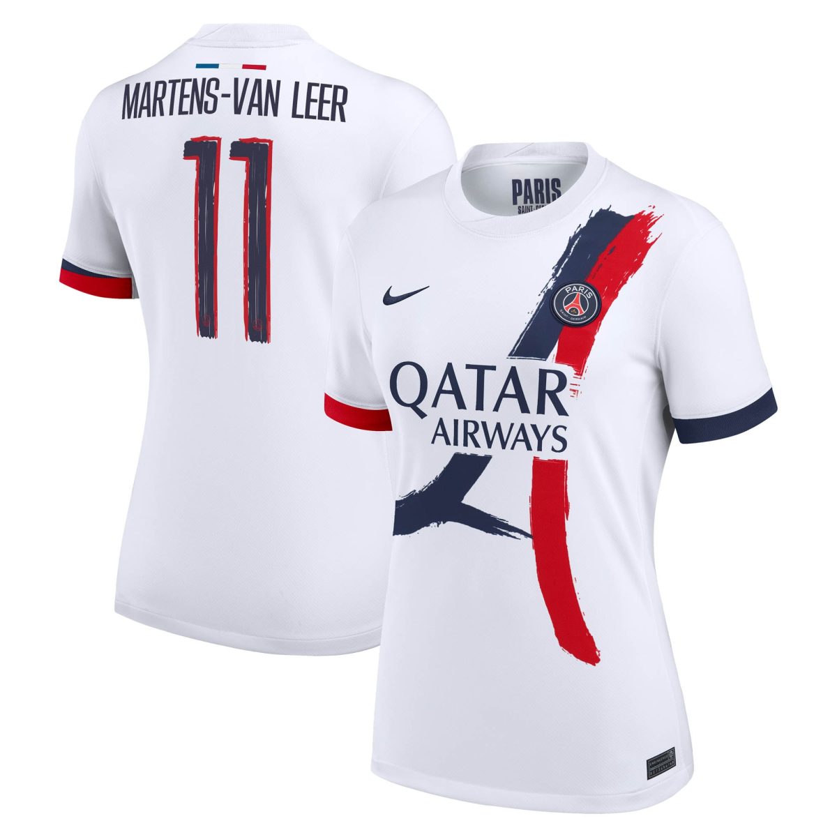 psg nike away stadium shirt 2024-2025 – womens with martens-van leer 11 printing Kits Collection | Shop PSG Gear