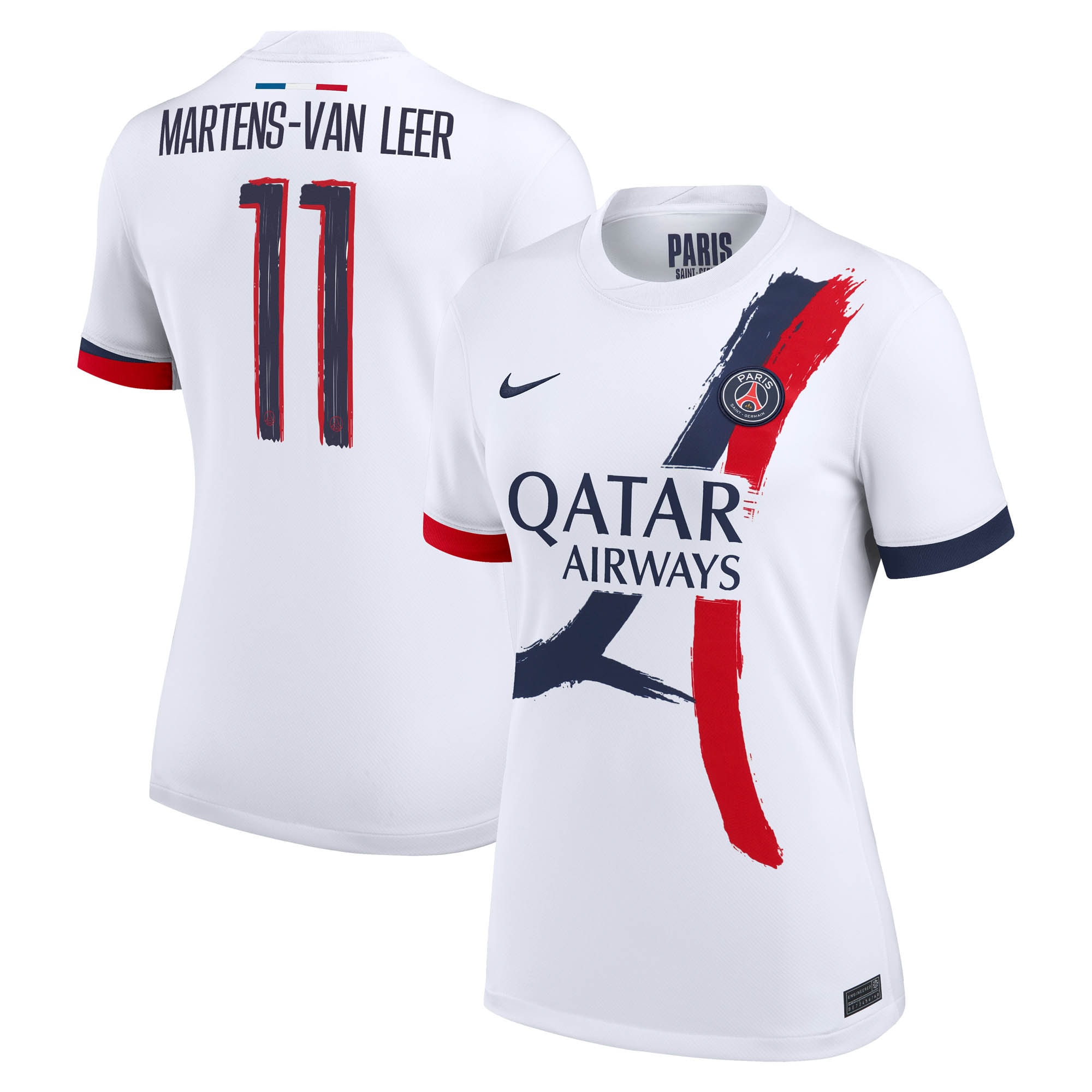 psg nike away stadium shirt 2024-2025 – womens with martens-van leer 11 printing Kits Collection | Shop PSG Gear