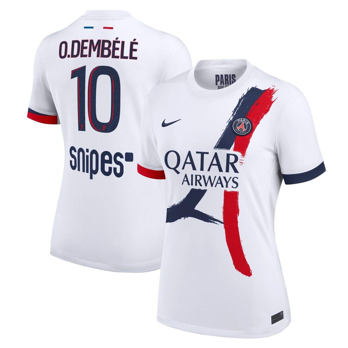 psg nike away stadium shirt 2024-2025 – womens with o.dembele 10 printing Kits Collection | Shop PSG Gear