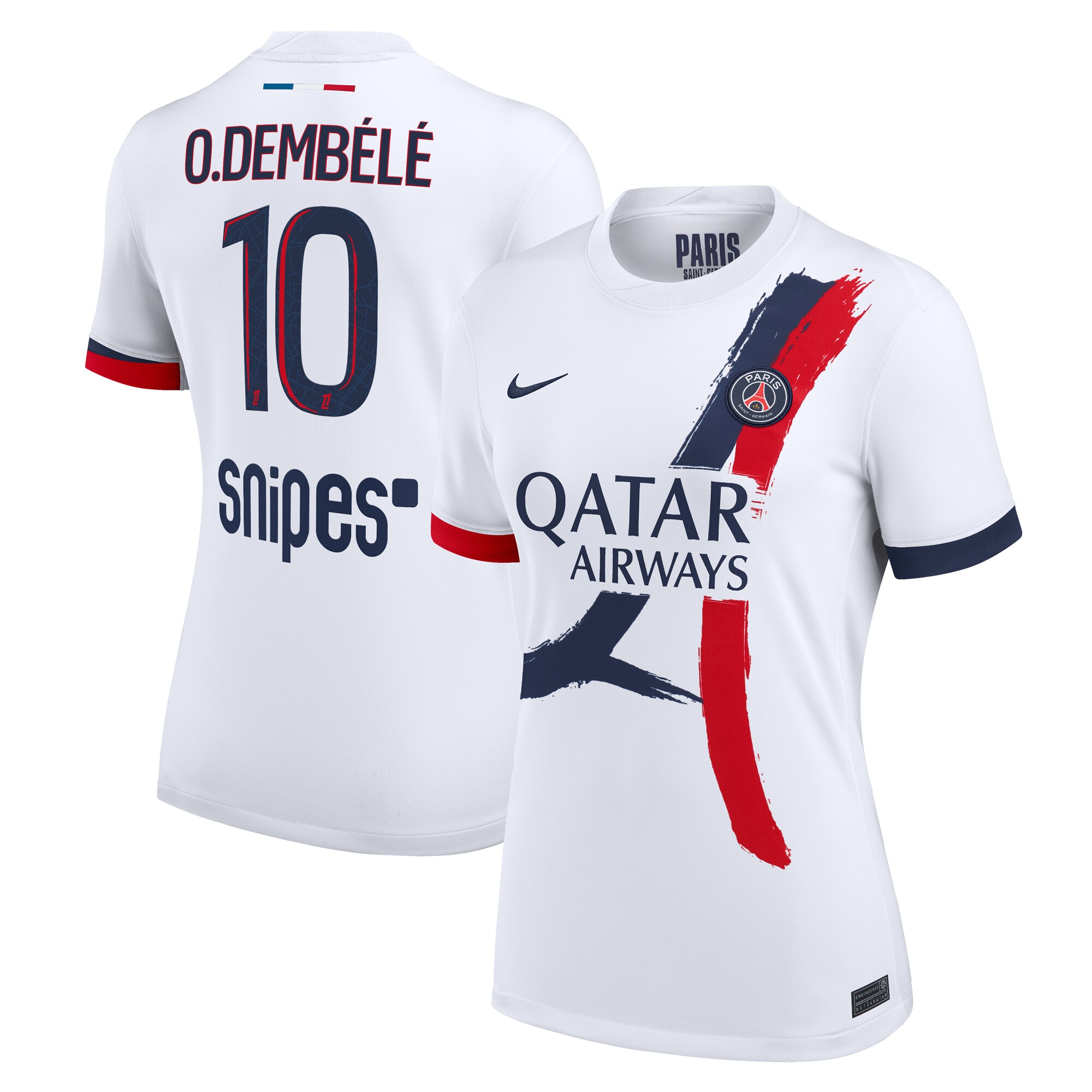 psg nike away stadium shirt 2024-2025 – womens with o.dembele 10 printing Kits Collection | Shop PSG Gear