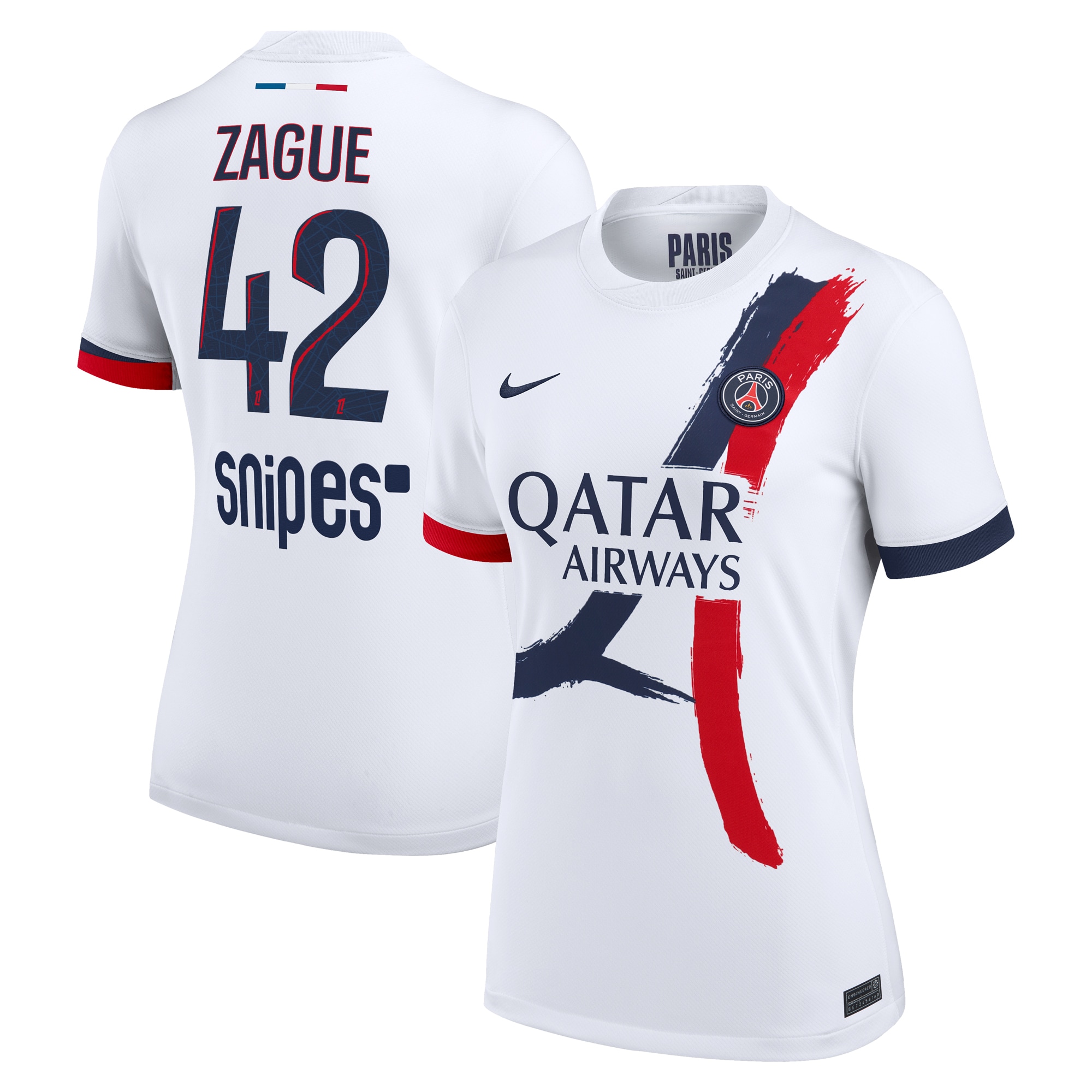 psg nike away stadium shirt 2024-2025 – womens with zague 42 printing Kits Collection | Shop PSG Gear