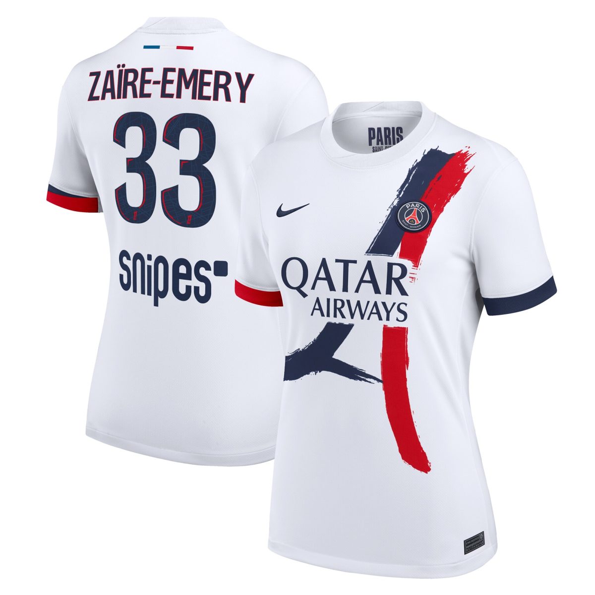 psg nike away stadium shirt 2024-2025 – womens with zaire-emery 33 printing Kits Collection | Shop PSG Gear