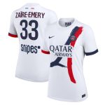 psg nike away stadium shirt 2024-2025 – womens with zaire-emery 33 printing Kits Collection | Shop PSG Gear