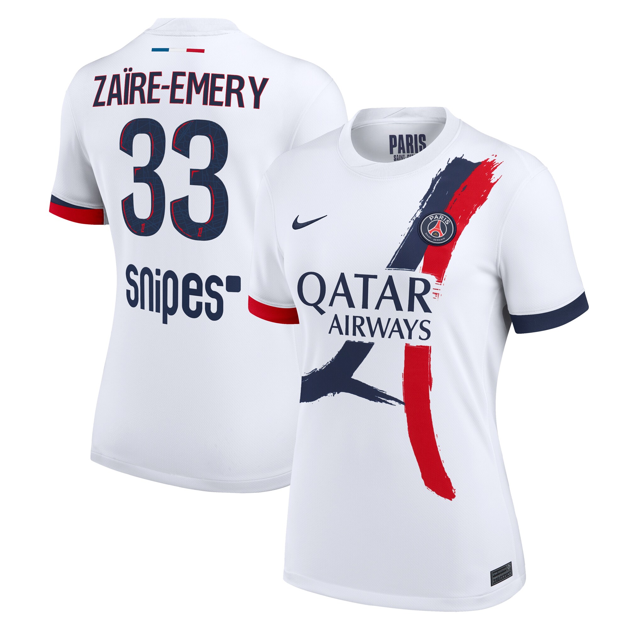 psg nike away stadium shirt 2024-2025 – womens with zaire-emery 33 printing Kits Collection | Shop PSG Gear