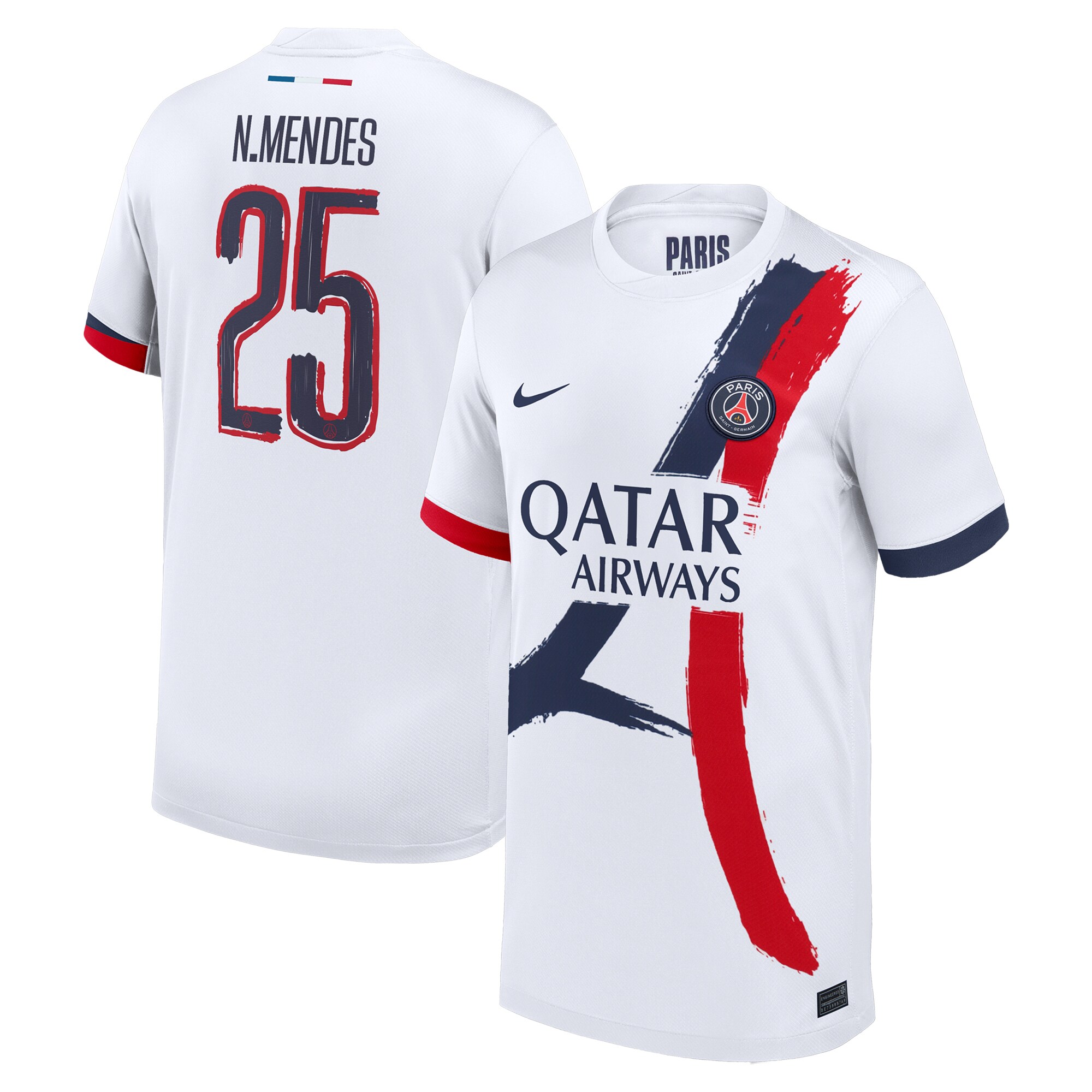 psg nike away stadium shirt 2024-25 – kids with cup printing n.mendes 25 Kits Collection | Shop PSG Gear