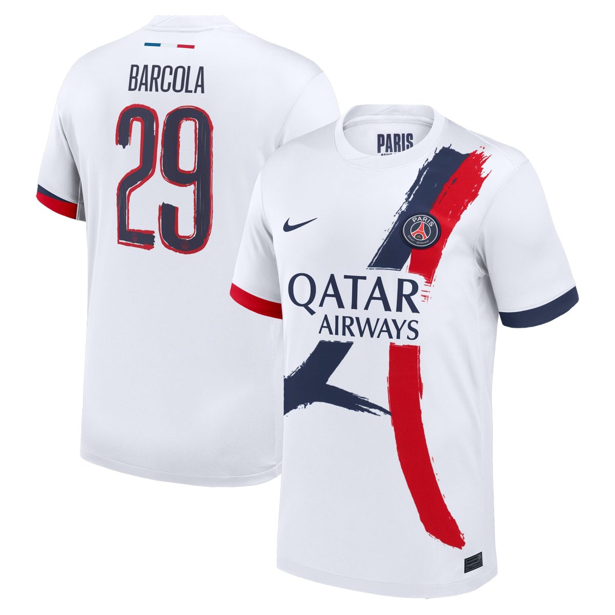 psg nike away stadium shirt 2024-25 with cup printing barcola 29 Kits Collection | Shop PSG Gear
