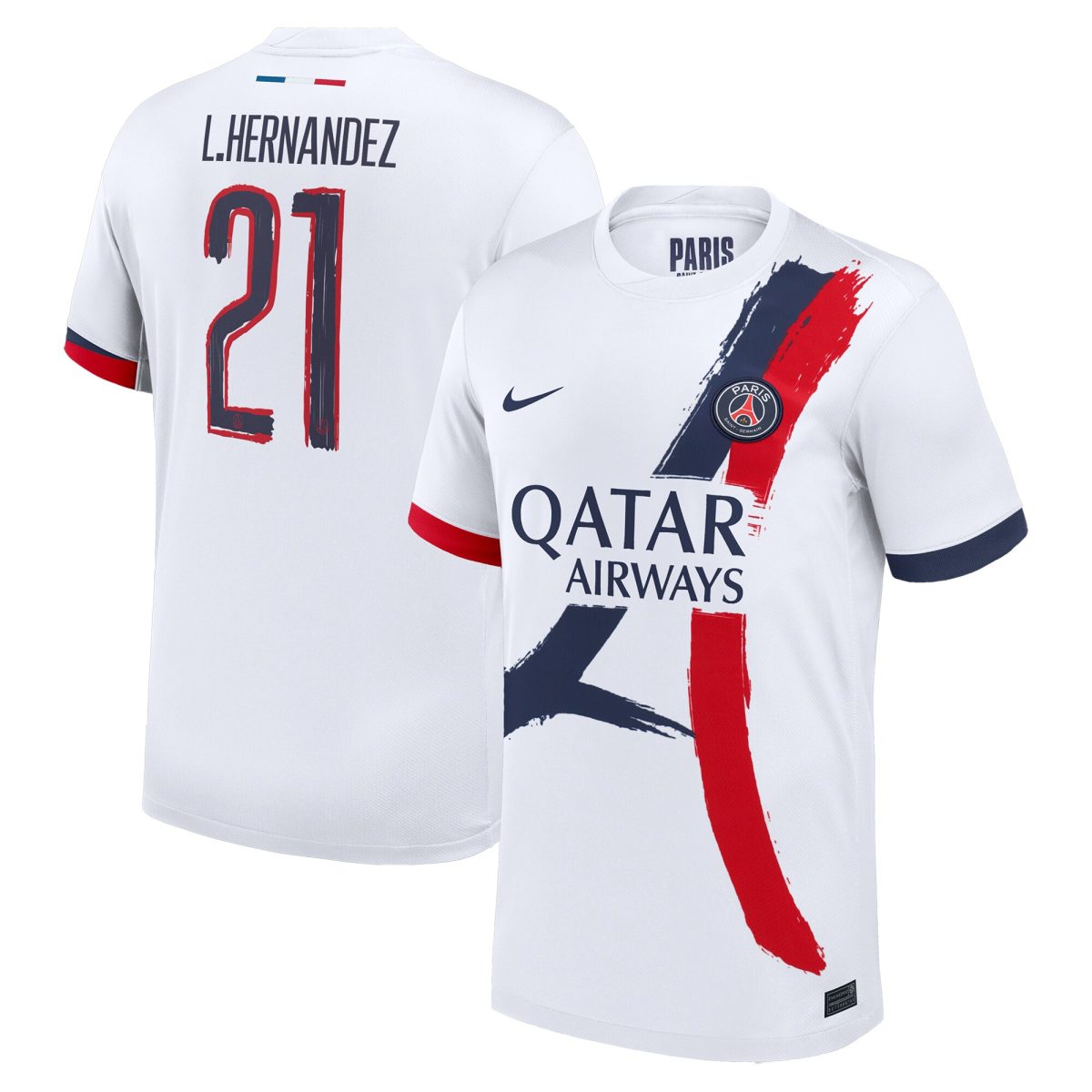 psg nike away stadium shirt 2024-25 with cup printing l.hernandez 21 Kits Collection | Shop PSG Gear
