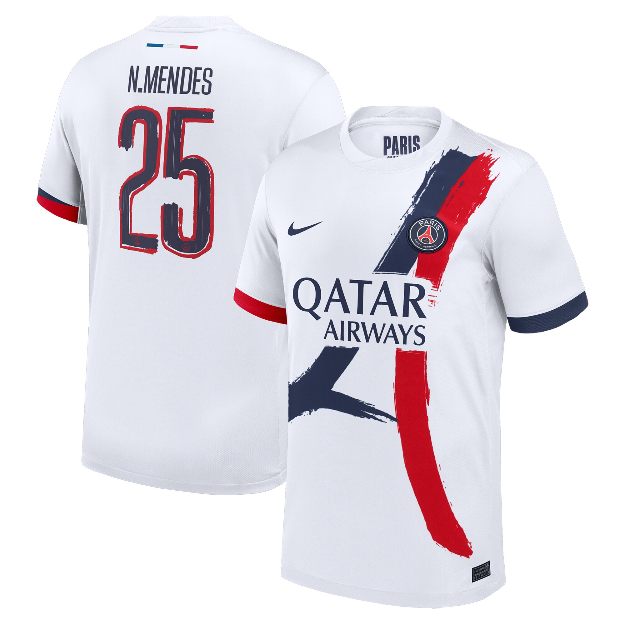 psg nike away stadium shirt 2024-25 with cup printing n.mendes 25 Kits Collection | Shop PSG Gear