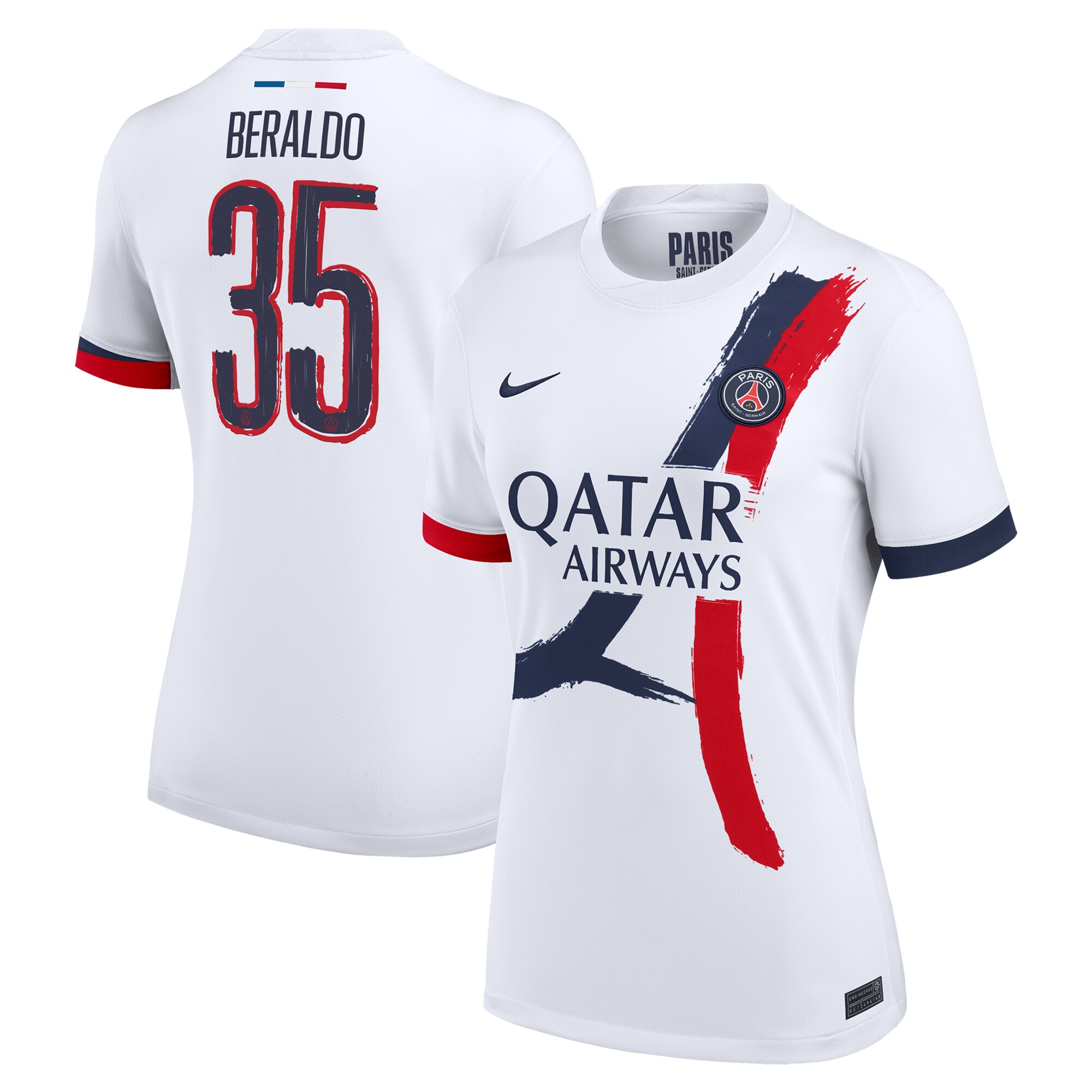 psg nike away stadium shirt 2024-25 – womens with cup printing beraldo 35 Kits Collection | Shop PSG Gear