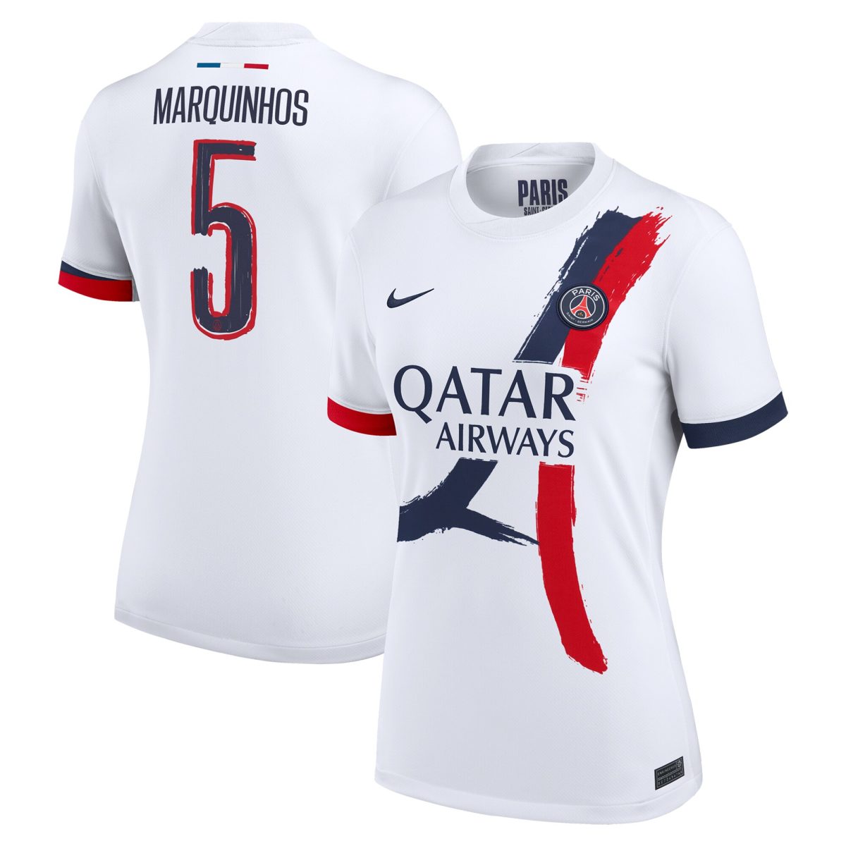 psg nike away stadium shirt 2024-25 – womens with cup printing marquinhos 5 Kits Collection | Shop PSG Gear