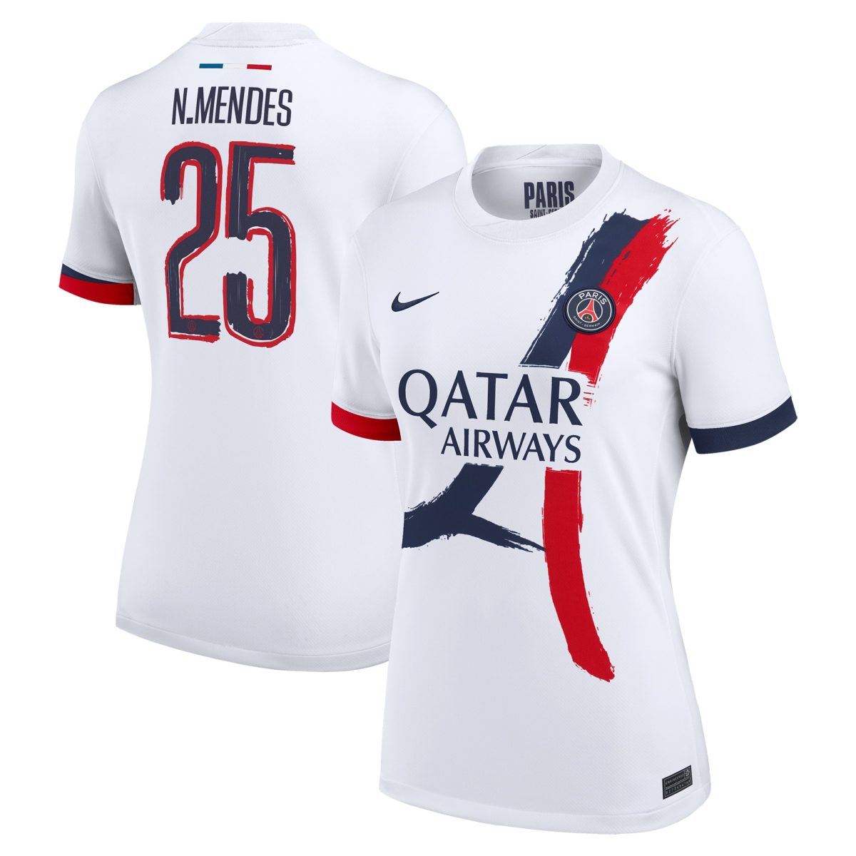psg nike away stadium shirt 2024-25 – womens with cup printing n.mendes 25 Kits Collection | Shop PSG Gear