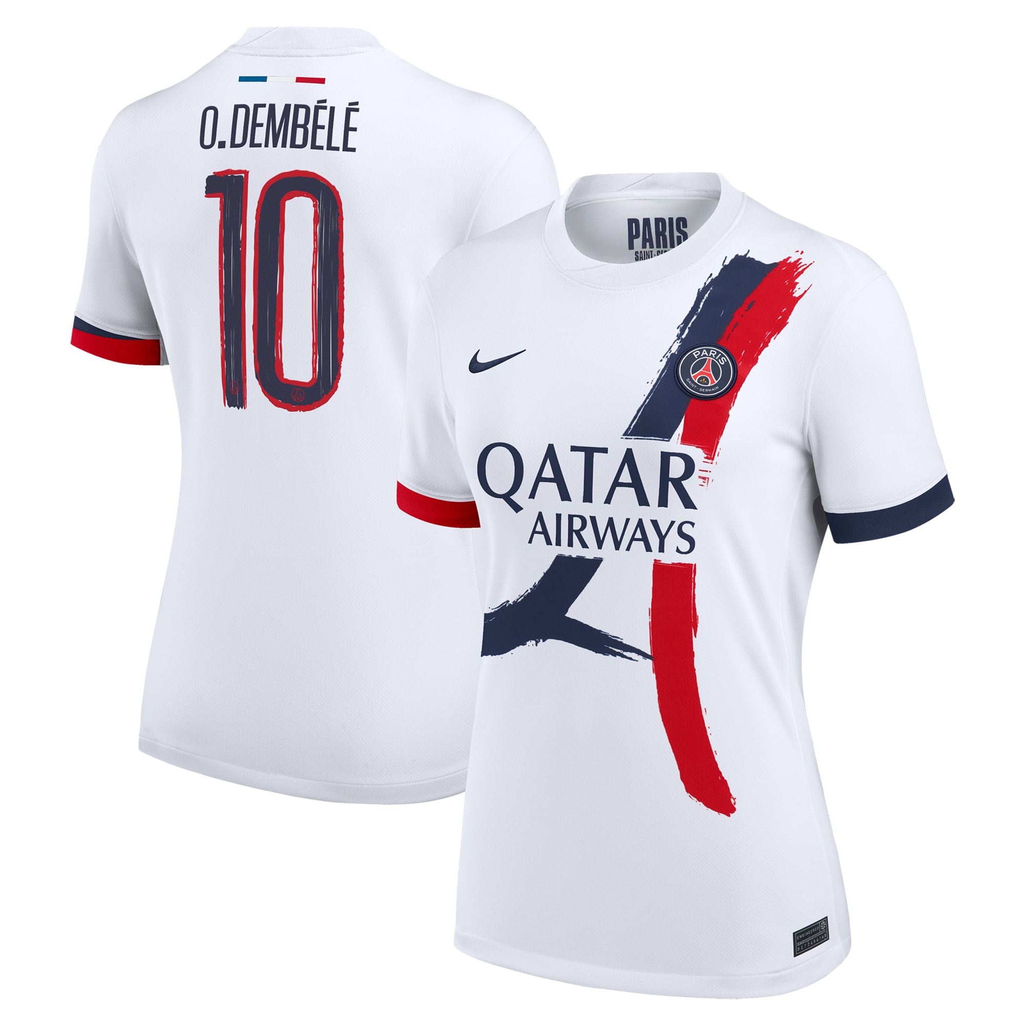 psg nike away stadium shirt 2024-25 – womens with cup printing o.dembele 10 Kits Collection | Shop PSG Gear