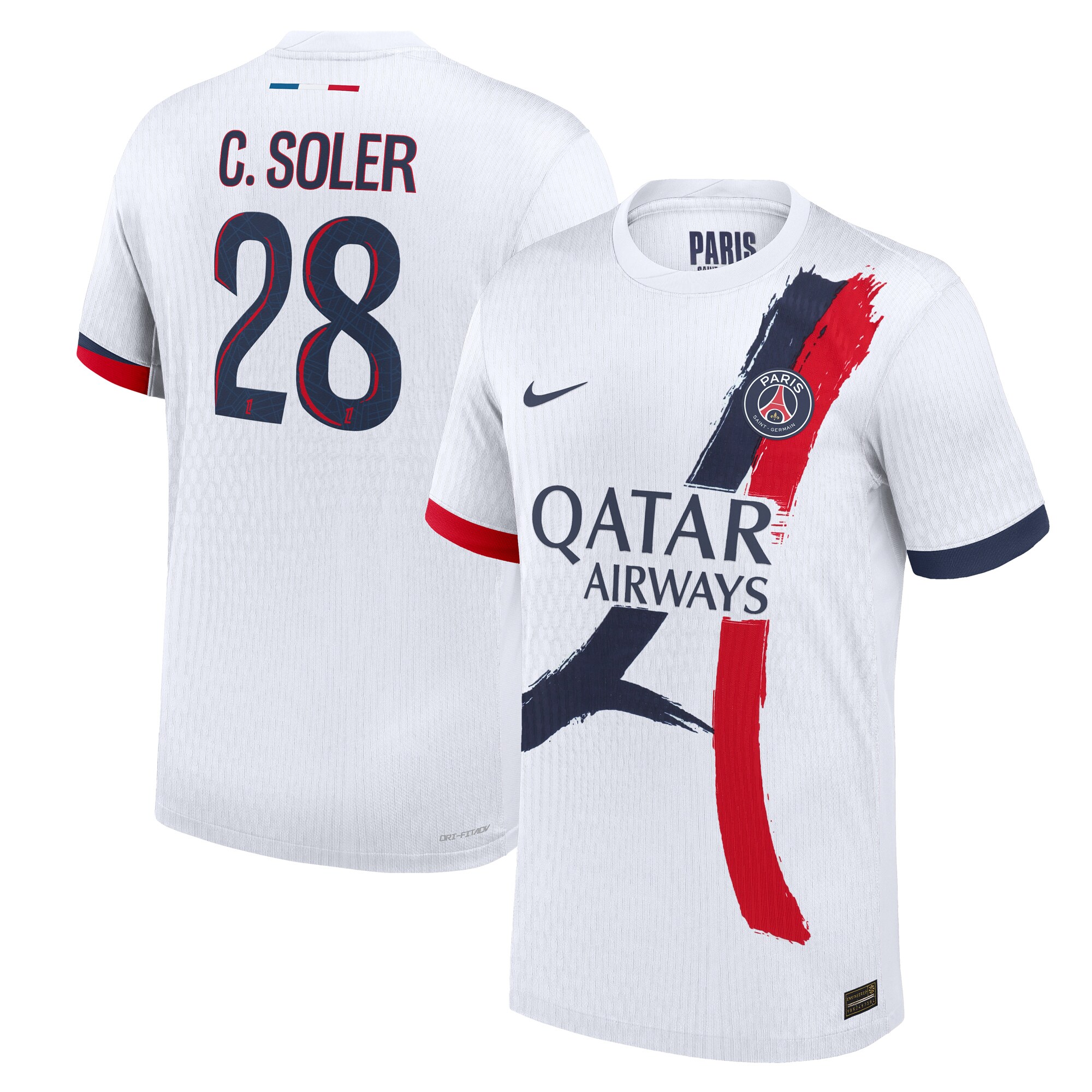 psg nike dri-fit adv away match shirt 2024-25 with c. soler 28 printing Kits Collection | Shop PSG Gear