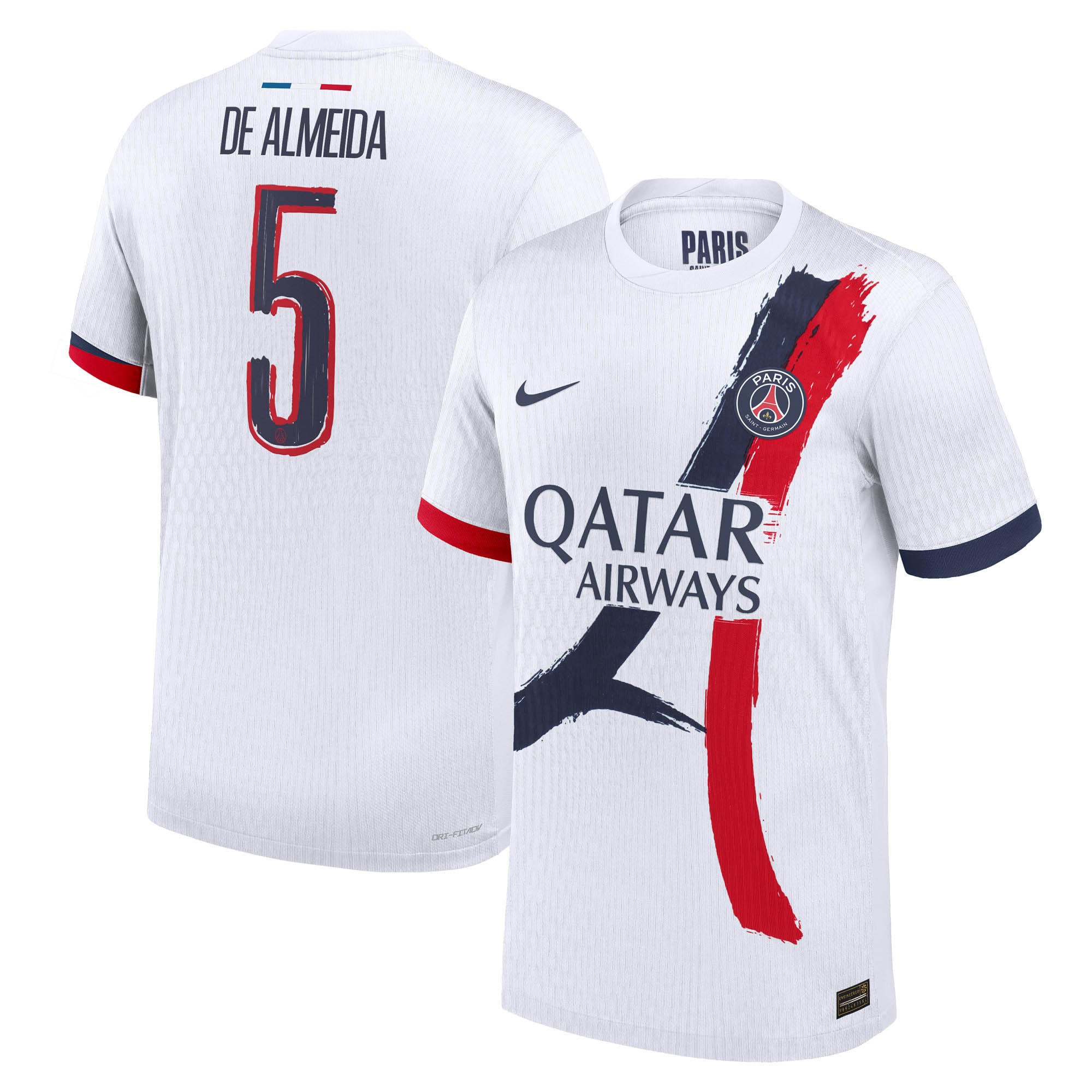psg nike dri-fit adv away match shirt 2024-25 with de almeida 5 printing Kits Collection | Shop PSG Gear