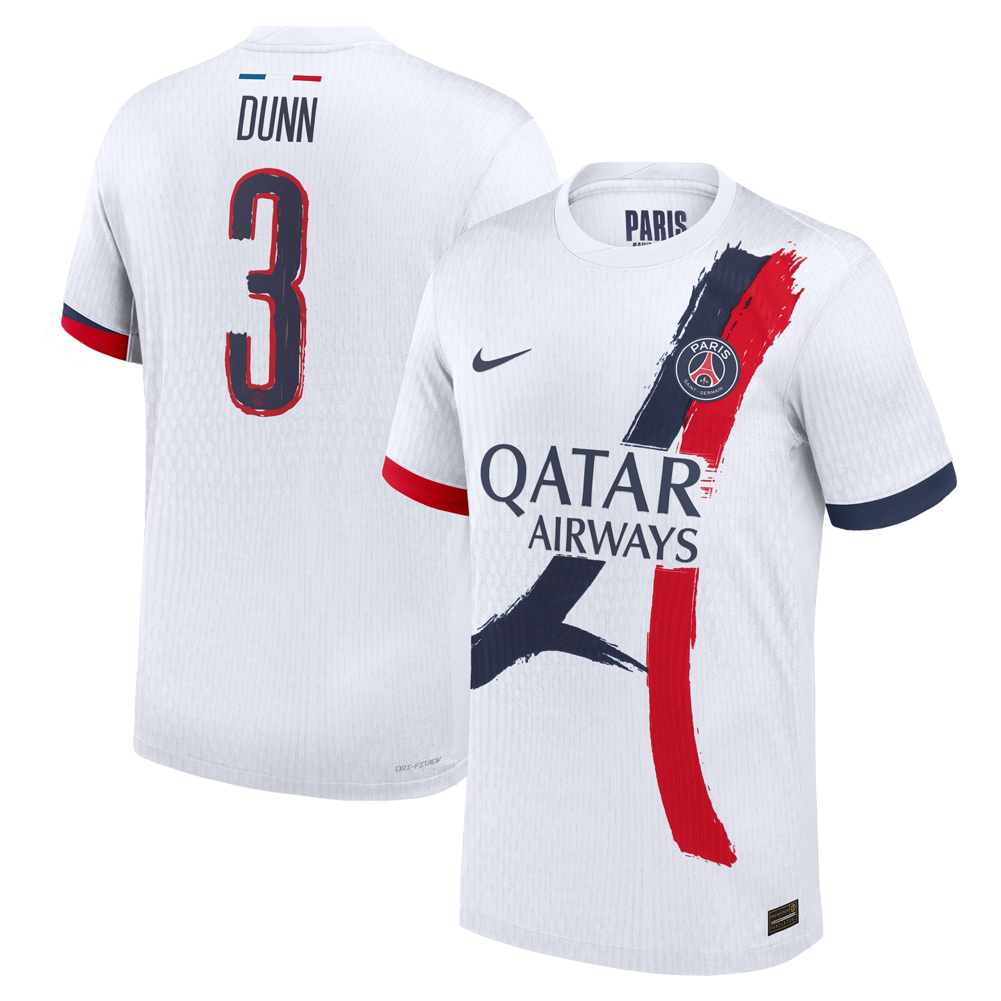 psg nike dri-fit adv away match shirt 2024-25 with dunn 3 printing Kits Collection | Shop PSG Gear