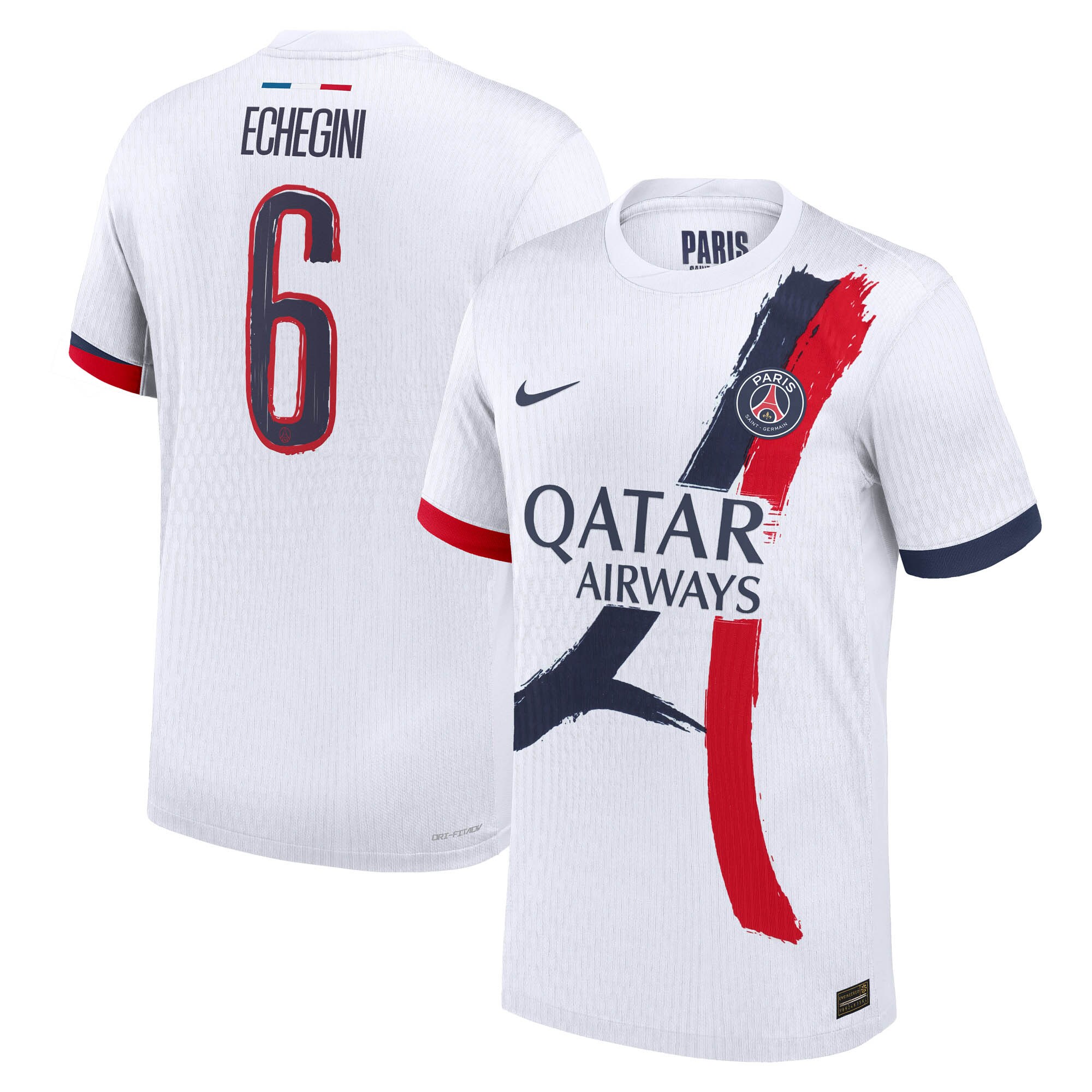 psg nike dri-fit adv away match shirt 2024-25 with echegini 6 printing Kits Collection | Shop PSG Gear