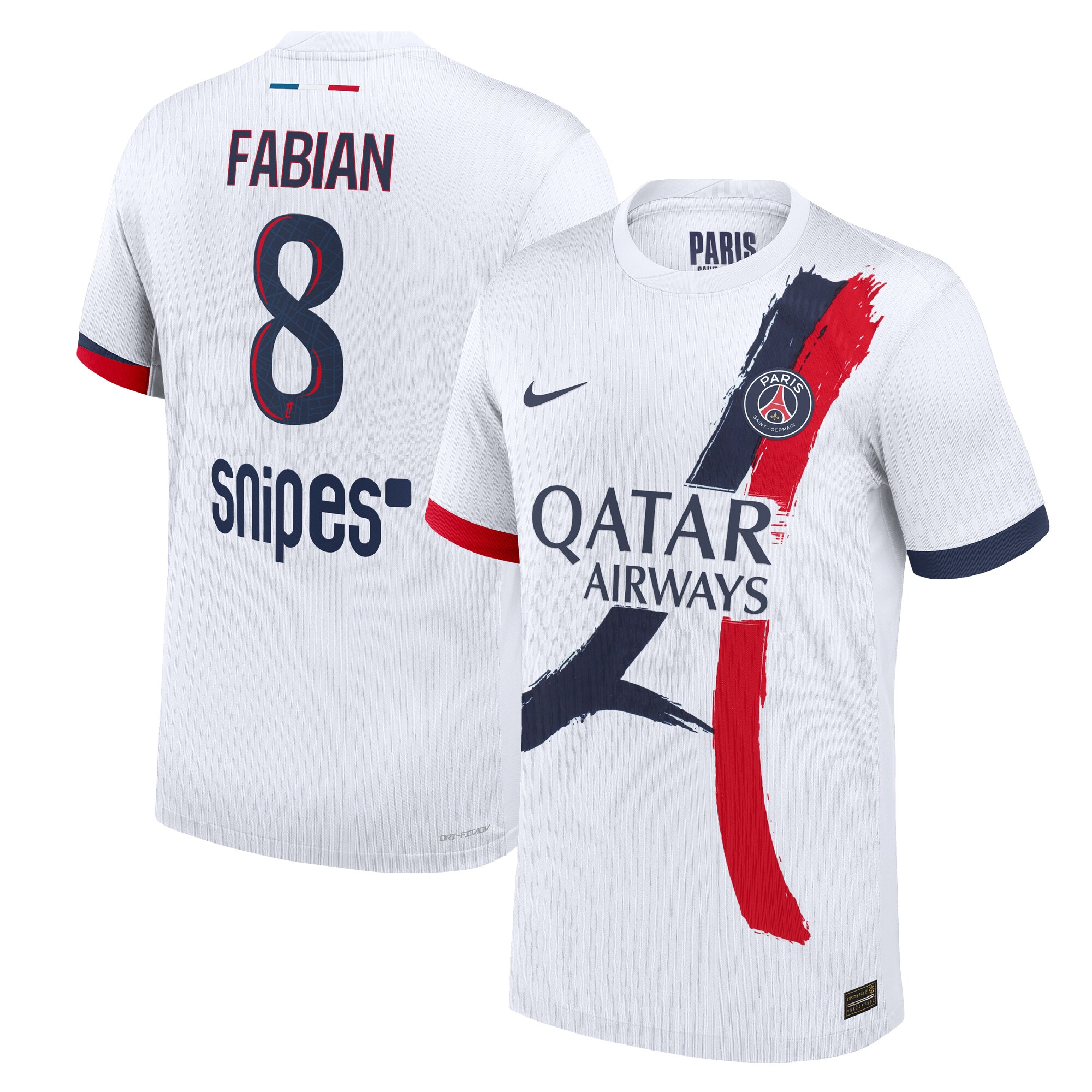 psg nike dri-fit adv away match shirt 2024-25 with fabian 8 printing Kits Collection | Shop PSG Gear