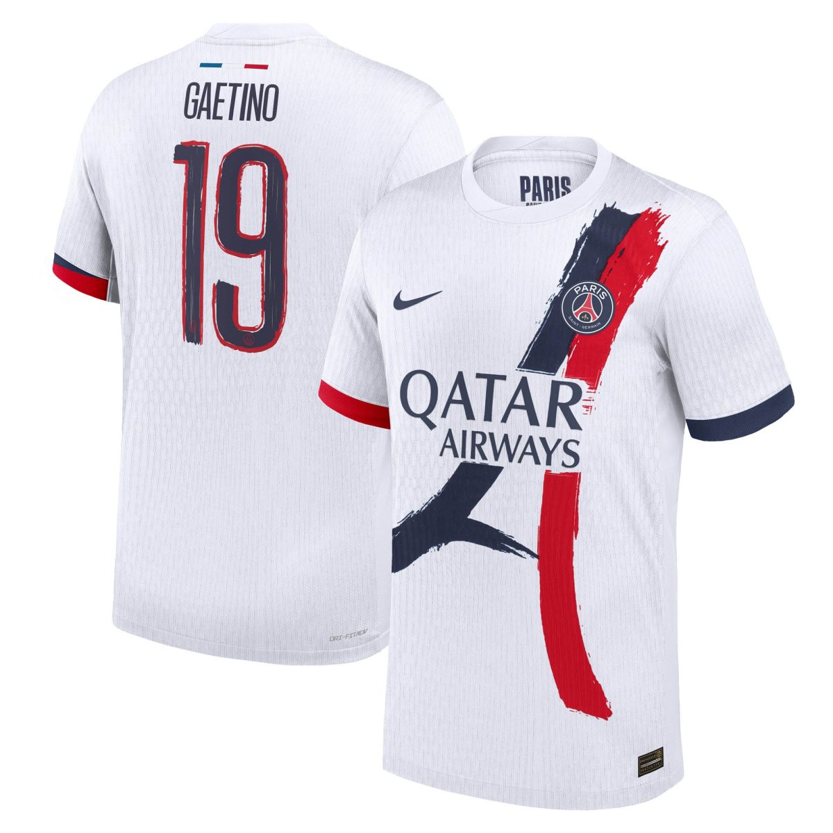 psg nike dri-fit adv away match shirt 2024-25 with gaetino 19 printing Kits Collection | Shop PSG Gear