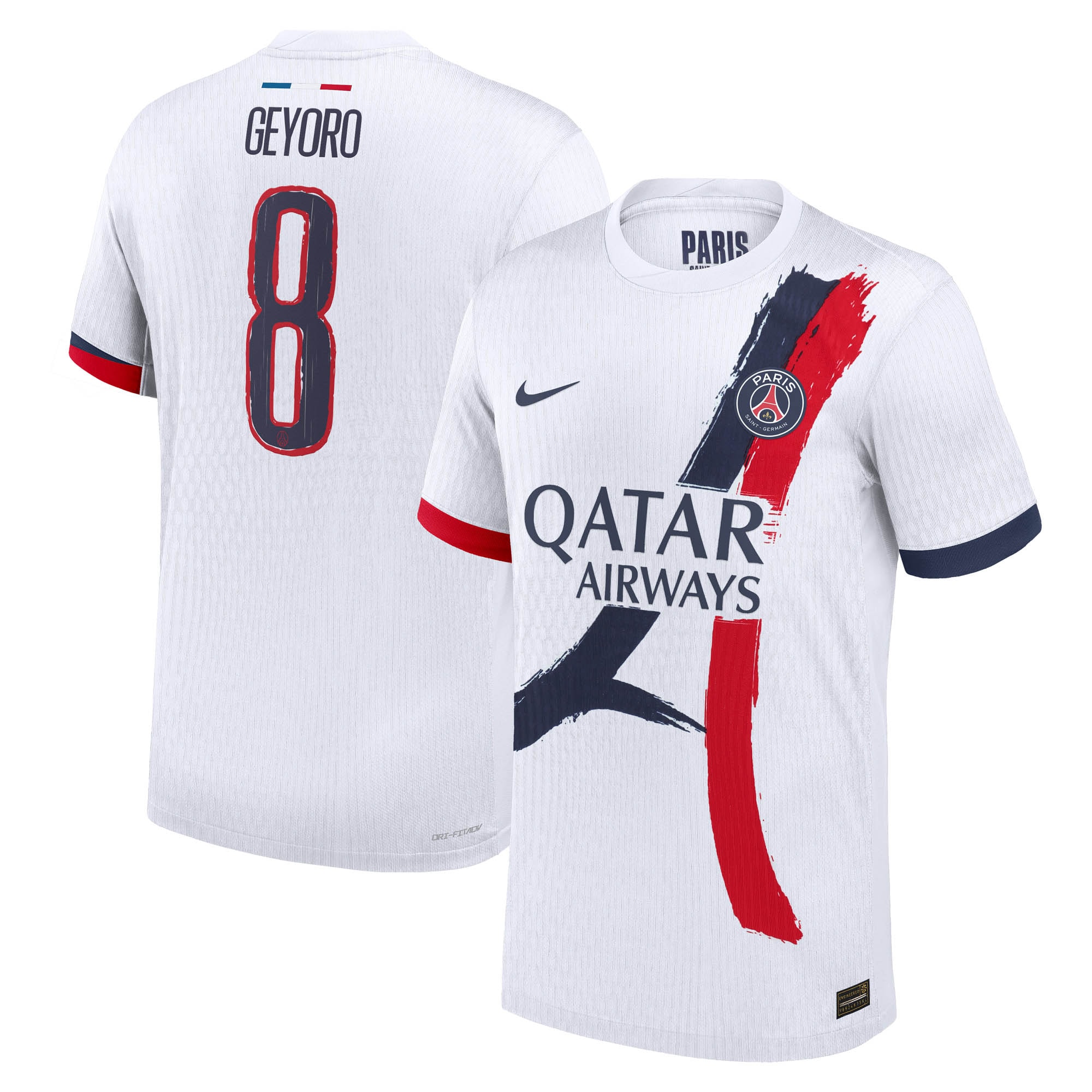 psg nike dri-fit adv away match shirt 2024-25 with geyoro 8 printing Kits Collection | Shop PSG Gear
