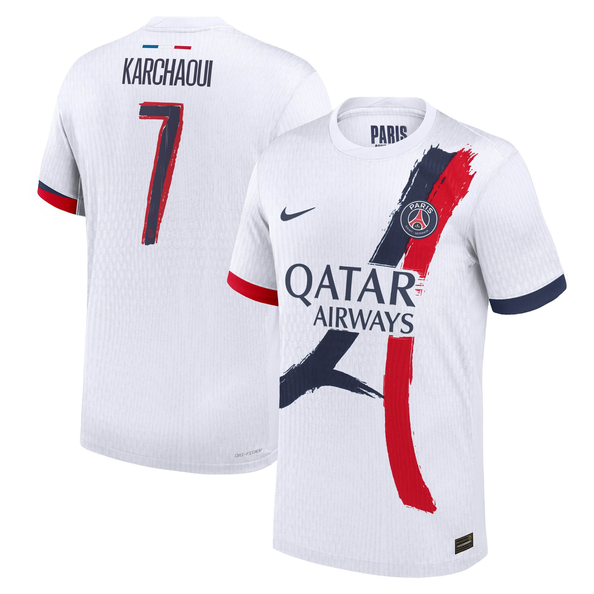 psg nike dri-fit adv away match shirt 2024-25 with karchaoui 7 printing Kits Collection | Shop PSG Gear