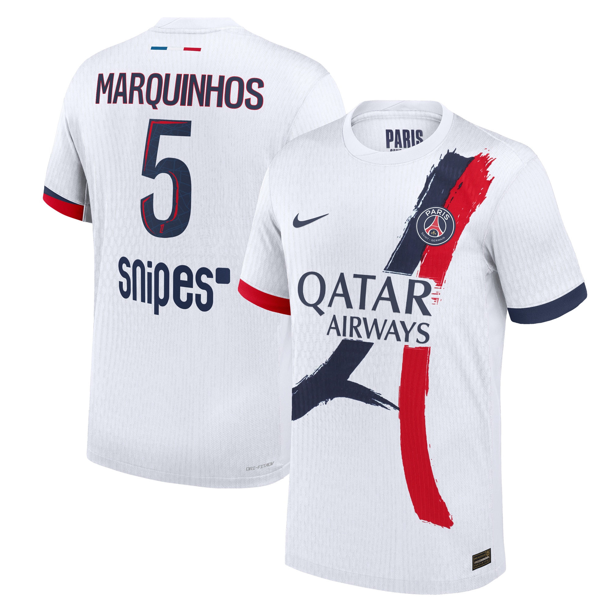 psg nike dri-fit adv away match shirt 2024-25 with marquinhos 5 printing Kits Collection | Shop PSG Gear