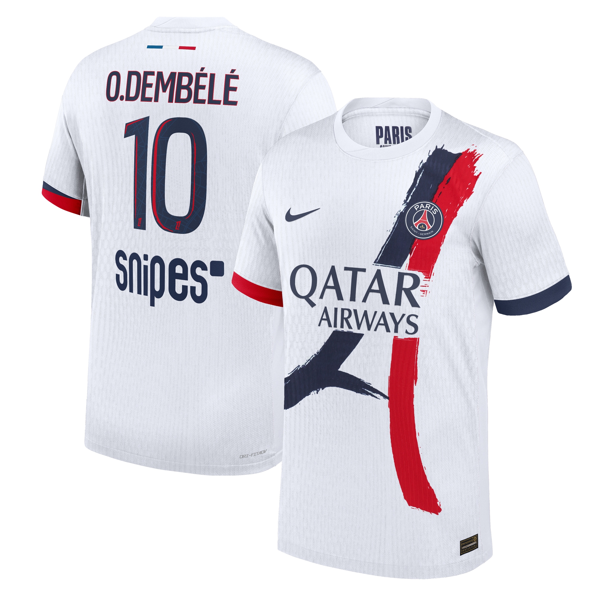 psg nike dri-fit adv away match shirt 2024-25 with o.dembele 10 printing Kits Collection | Shop PSG Gear