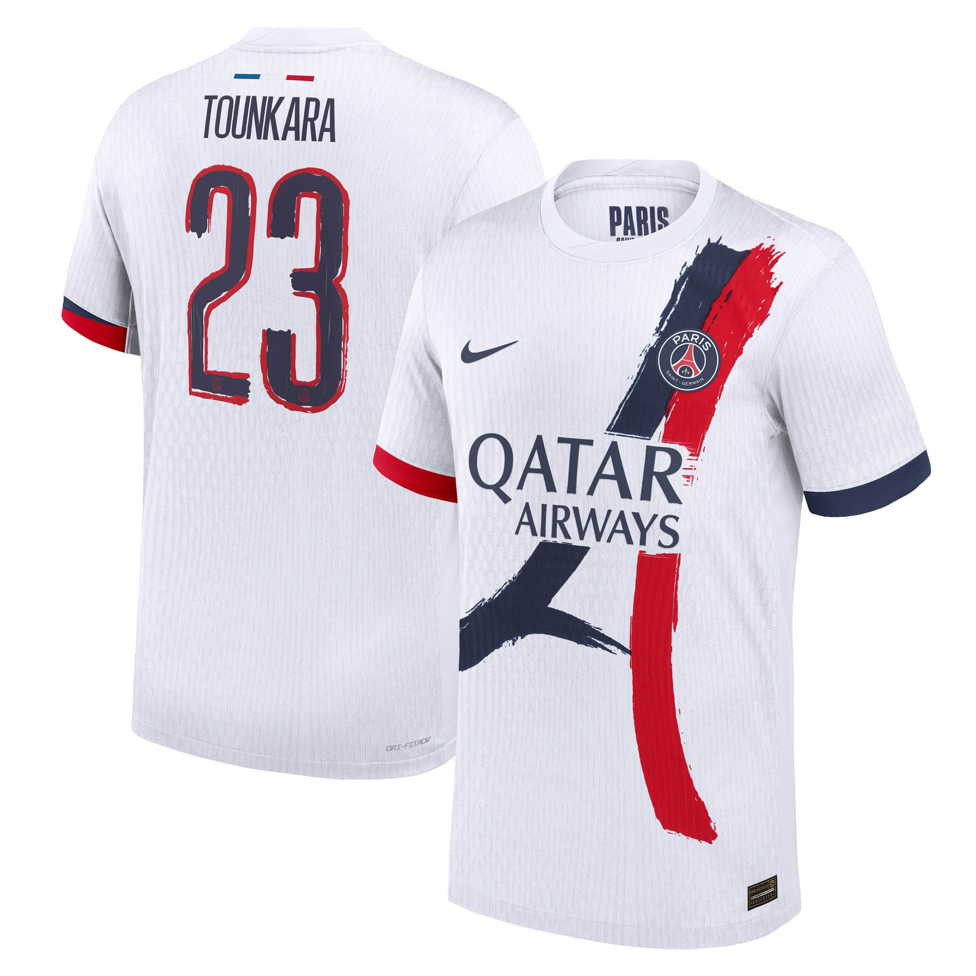 psg nike dri-fit adv away match shirt 2024-25 with tounkara 23 printing Kits Collection | Shop PSG Gear