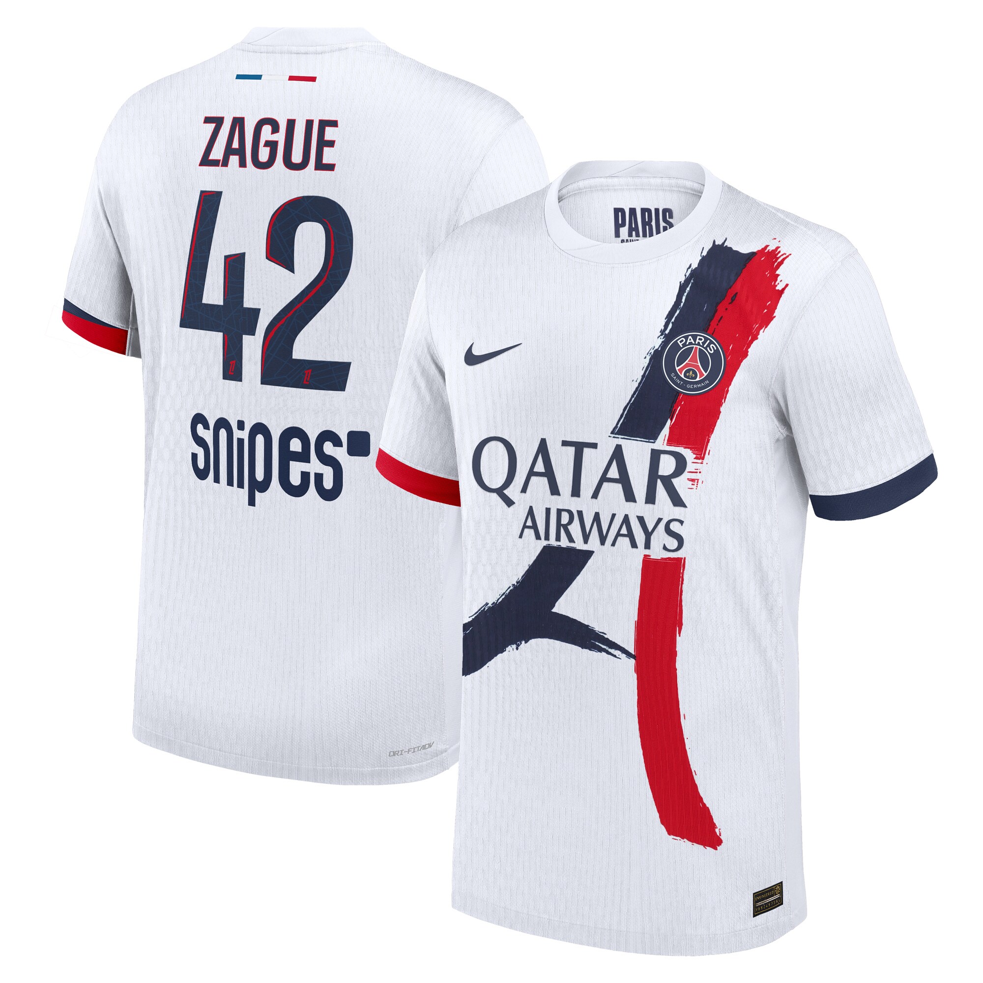 psg nike dri-fit adv away match shirt 2024-25 with zague 42 printing Kits Collection | Shop PSG Gear