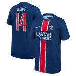 psg nike dri-fit adv home match shirt 2024-25 – kids with cup printing d.doue 14 Kits Collection | Shop PSG Gear