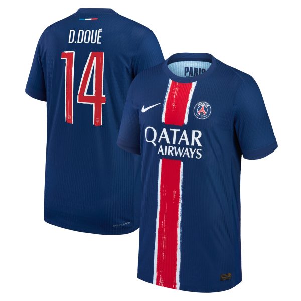 psg nike dri-fit adv home match shirt 2024-25 – kids with cup printing d.doue 14 Kits Collection | Shop PSG Gear