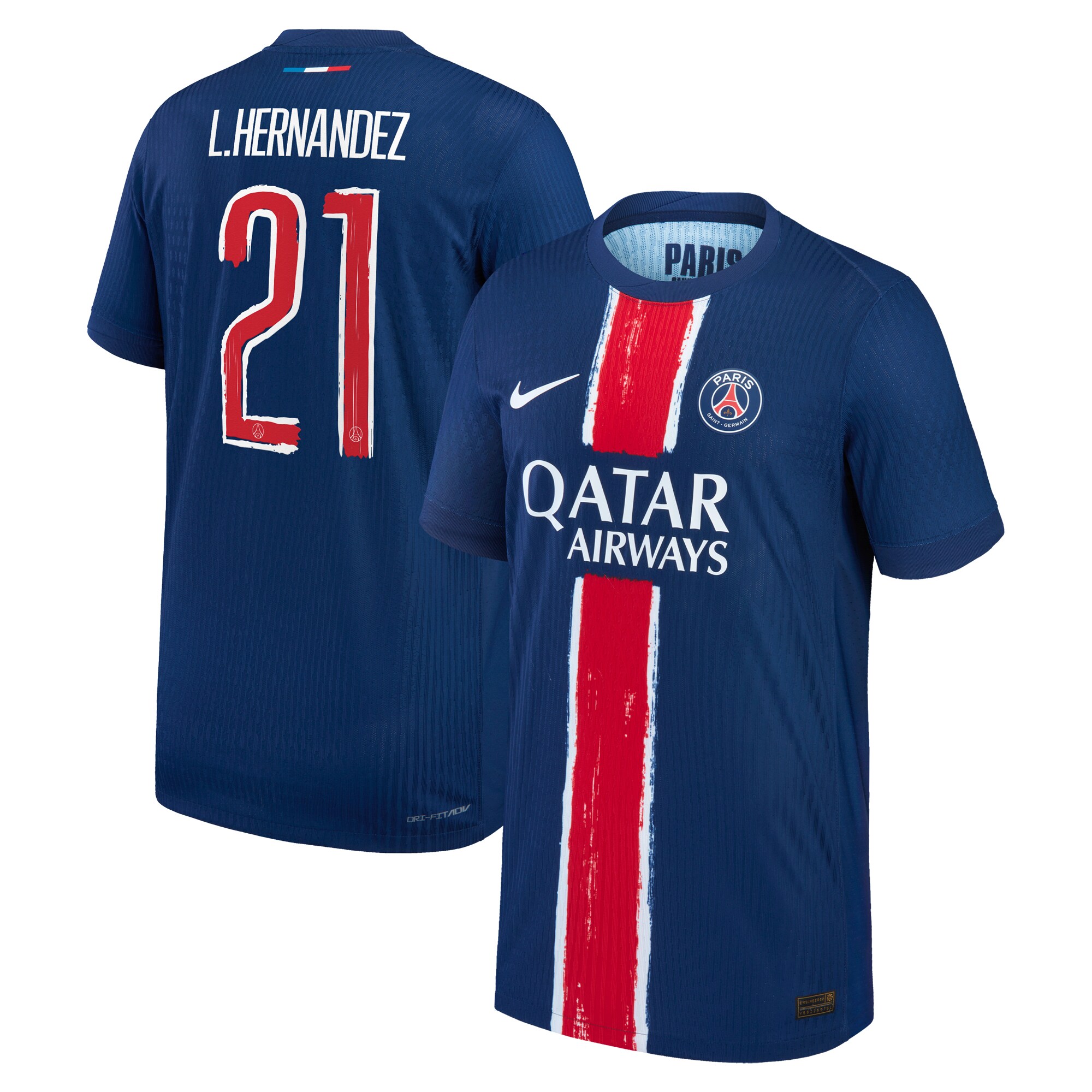 psg nike dri-fit adv home match shirt 2024-25 – kids with cup printing l.hernandez 21 Kits Collection | Shop PSG Gear