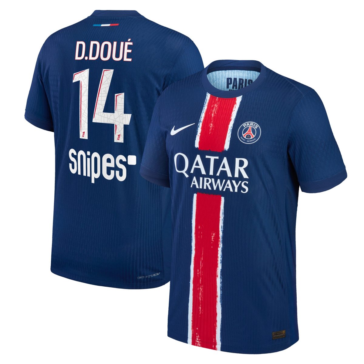 psg nike dri-fit adv home match shirt 2024-25 – kids with d.doue 14 printing Kits Collection | Shop PSG Gear